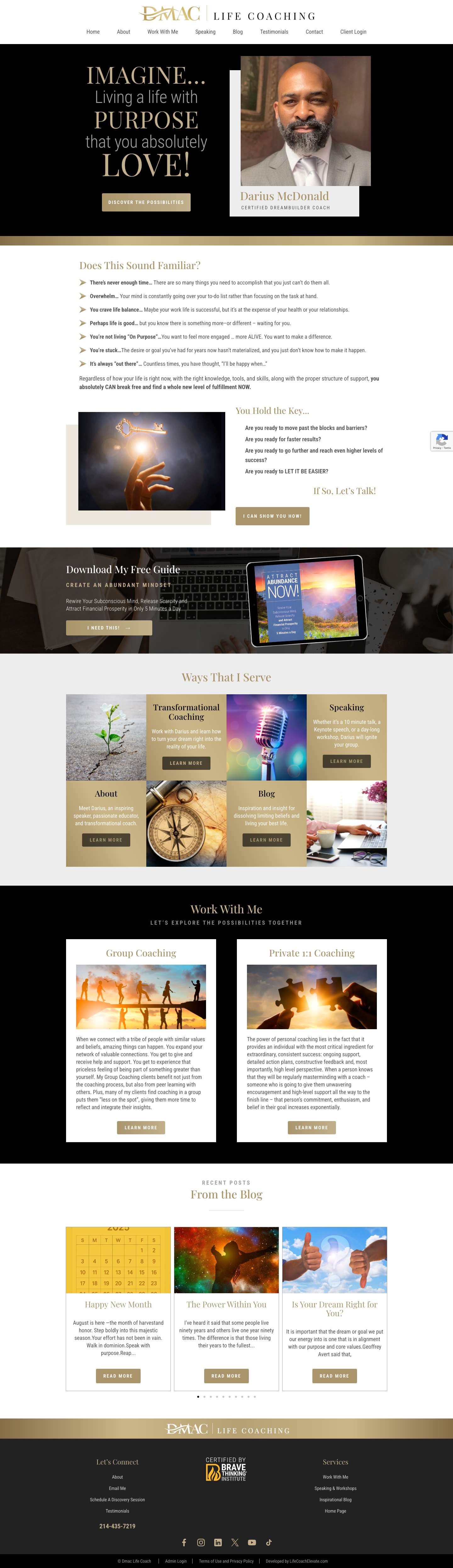 DMAC Life Coach - Full Screenshot