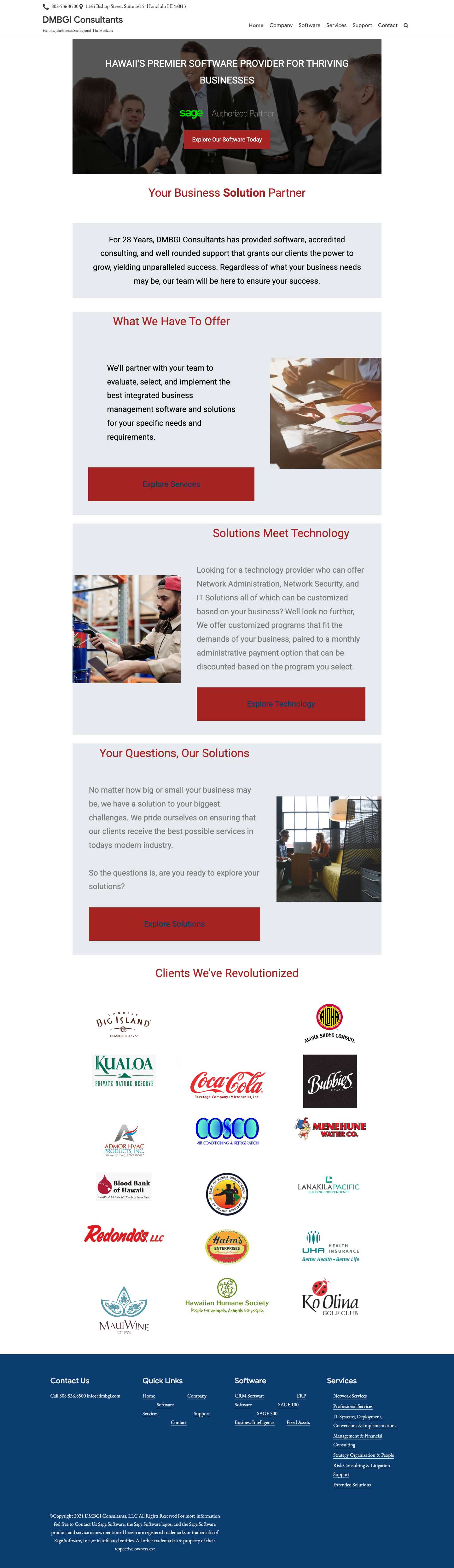 DMBGI Consultants – Helping Businesses See Beyond The Horizon - Full Screenshot