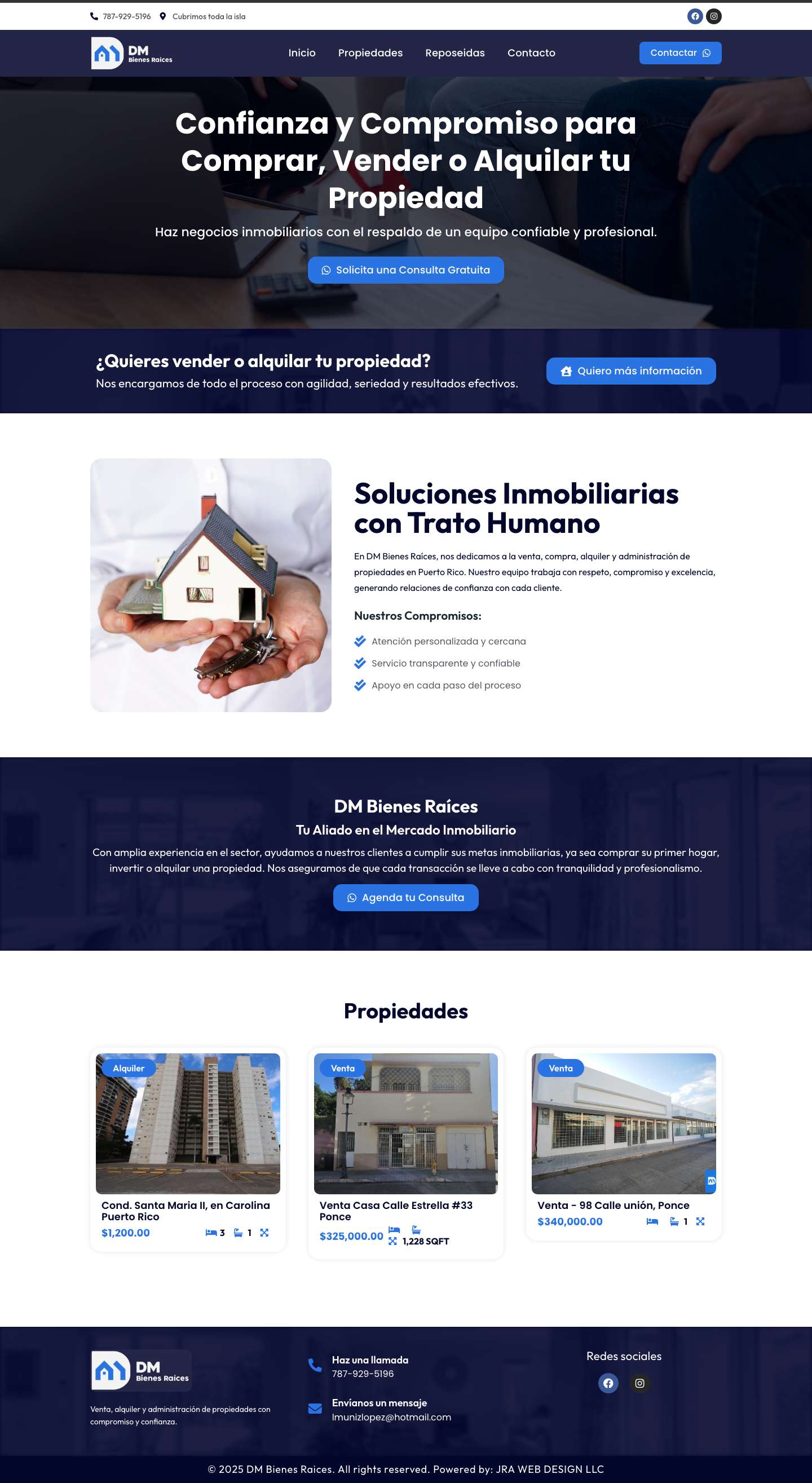 DM Bienes Raices - Full Screenshot