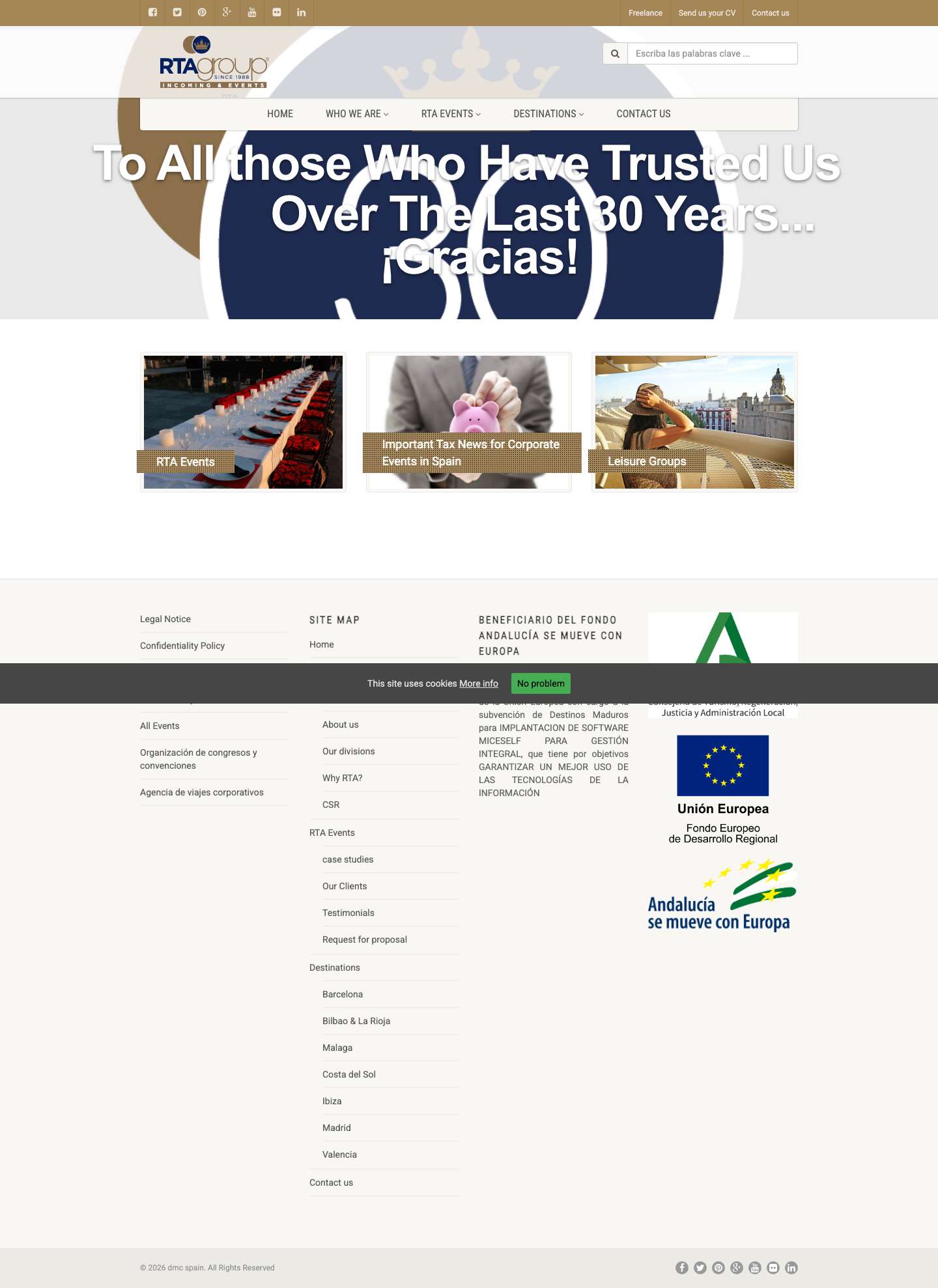 Incentives Spain | DCM Spain - Full Screenshot