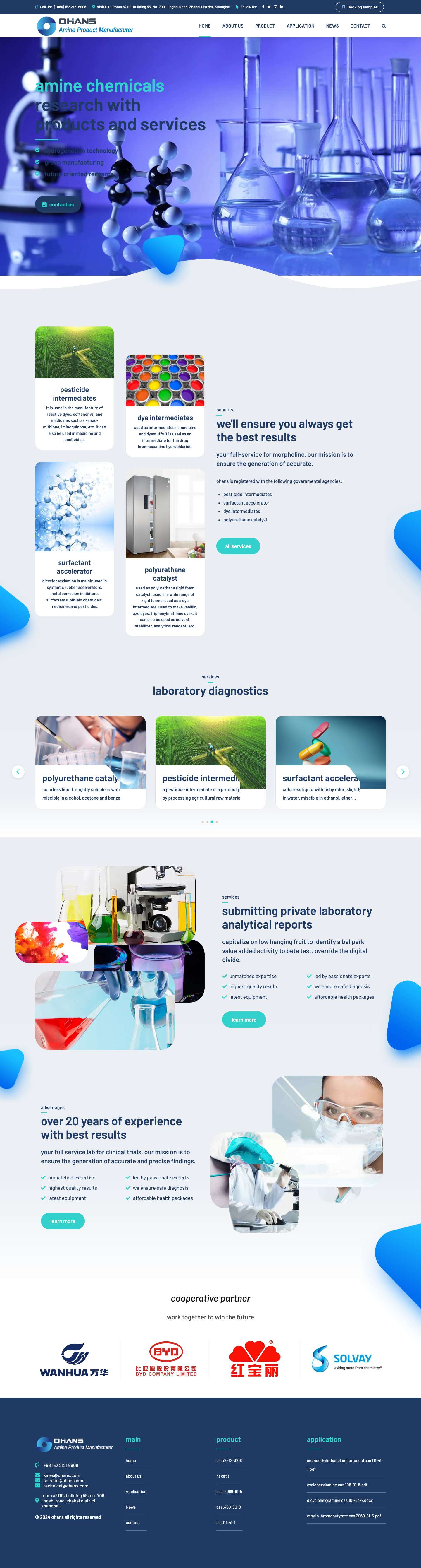 Manufacturer of Morpholine and Morpholine trading platform - Full Screenshot