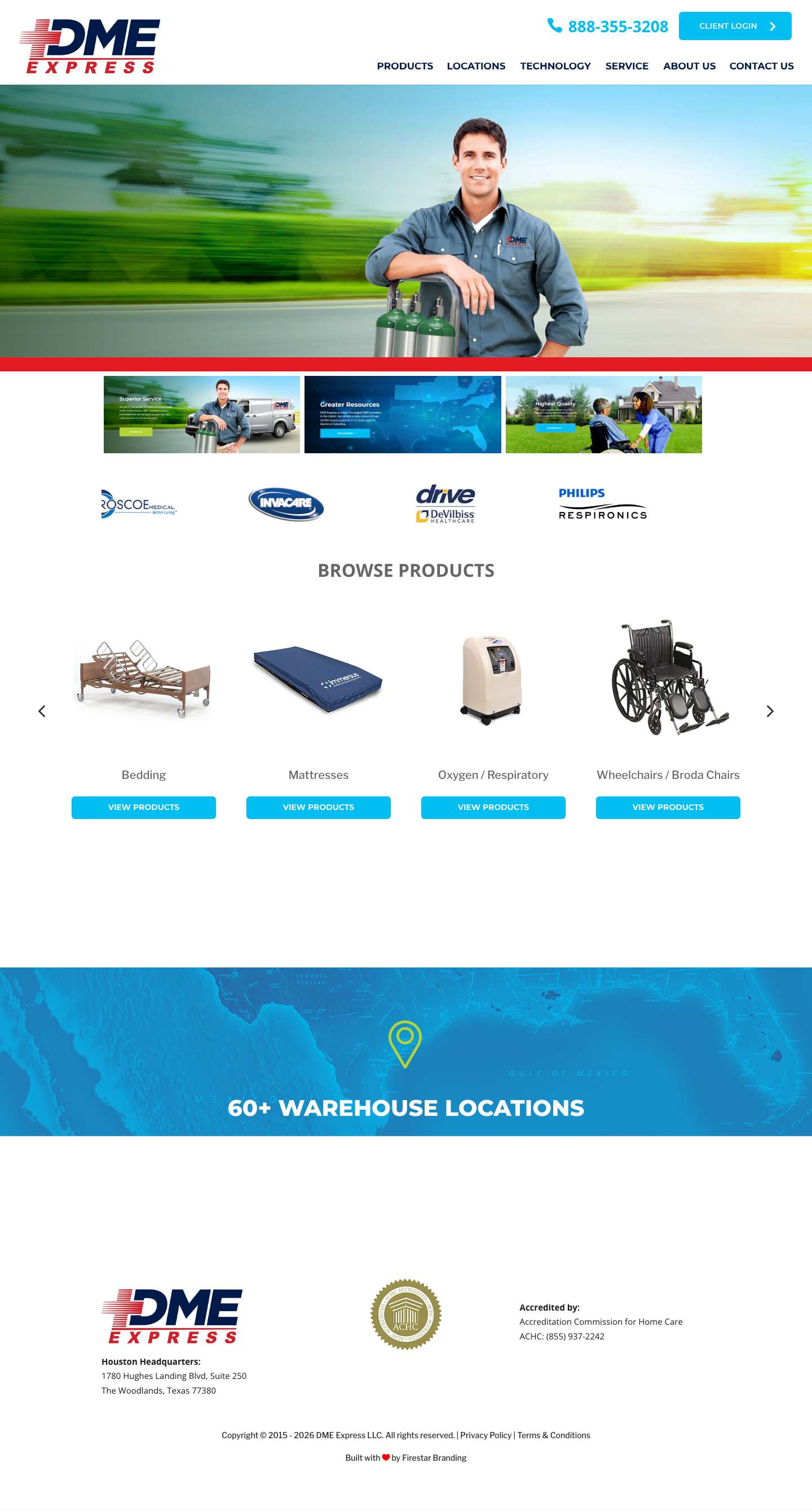 Home - DME Express - Full Screenshot