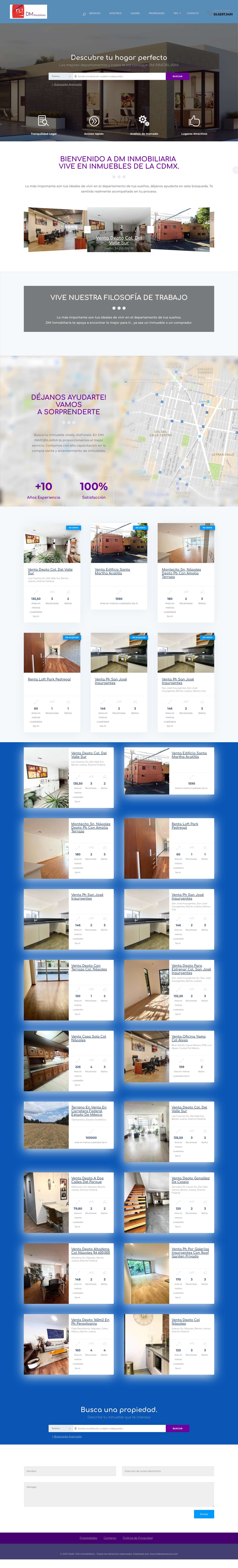 DM inmobiliaria – Casas y Departamentos en la Nápoles - Full Screenshot