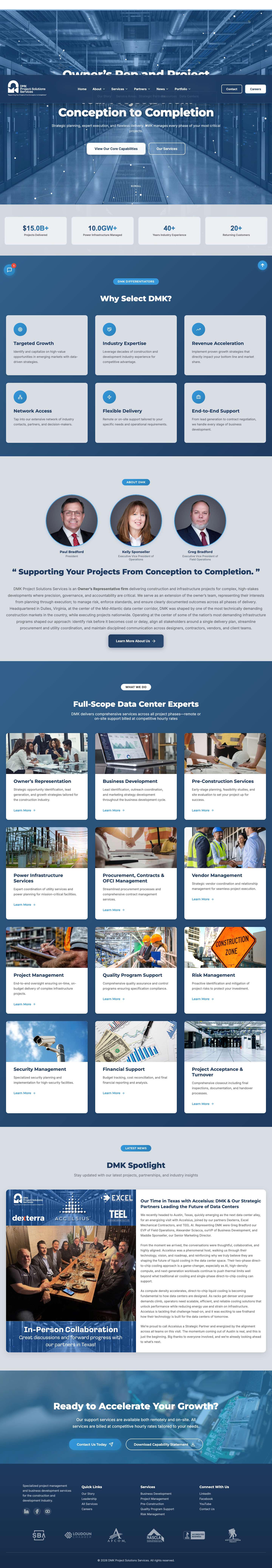 Owner’s Rep & Project Management | DMK Project Solutions ServicesOwner’s Rep & Project Management | DMK Project Solutions ServicesOwner’s Rep & Project Management | DMK Project Solutions ServicesOwner... - Full Screenshot