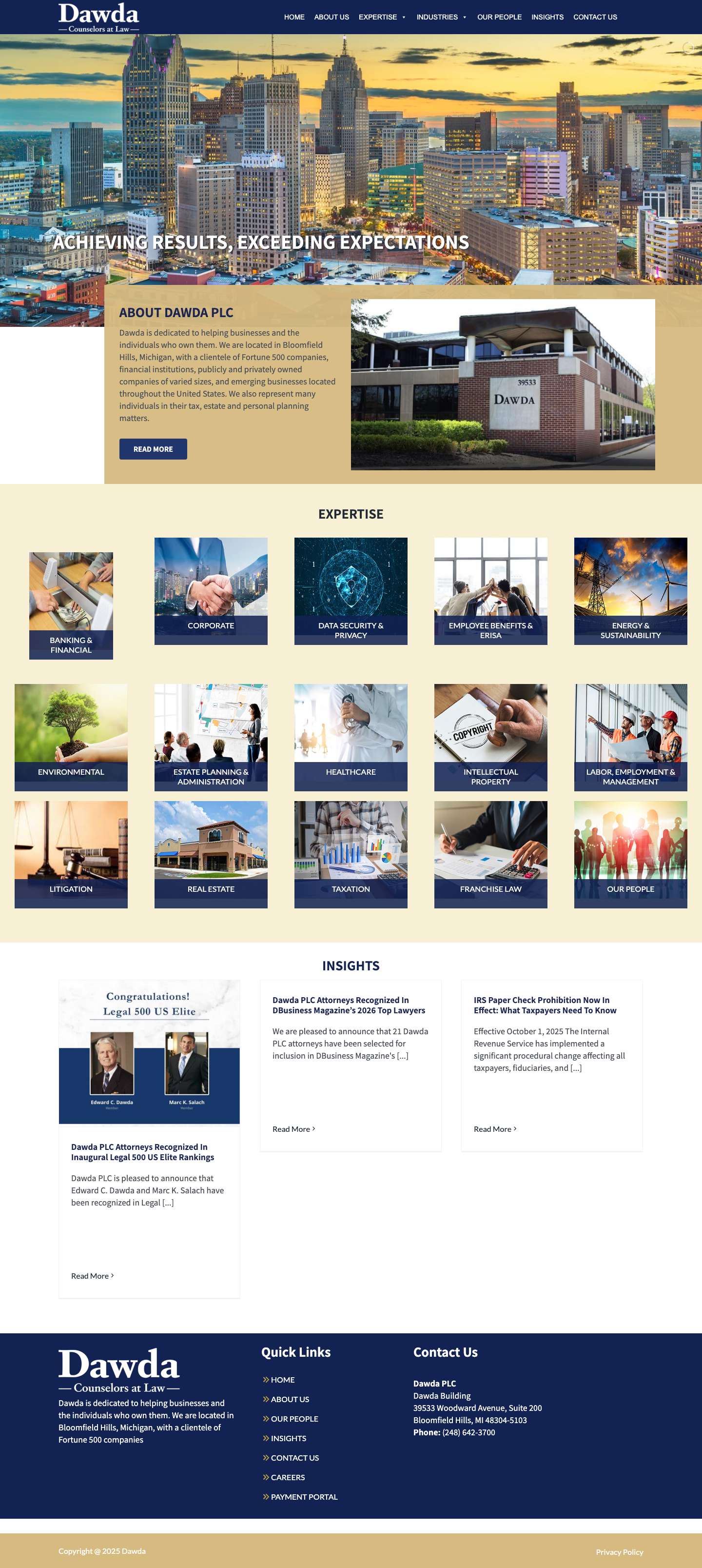 Home - Dawda PLC - Full Screenshot