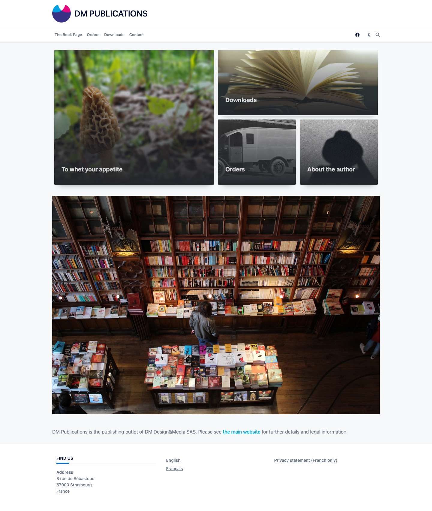 DM Publications – New books in French and English - Full Screenshot