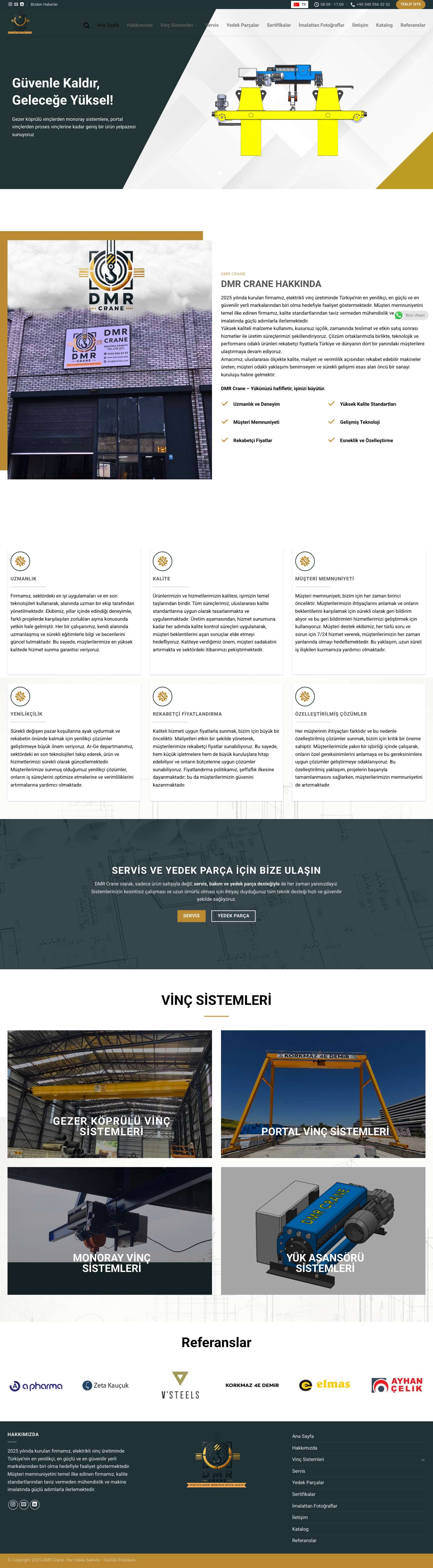 Ana Sayfa - DMR Crane - Full Screenshot