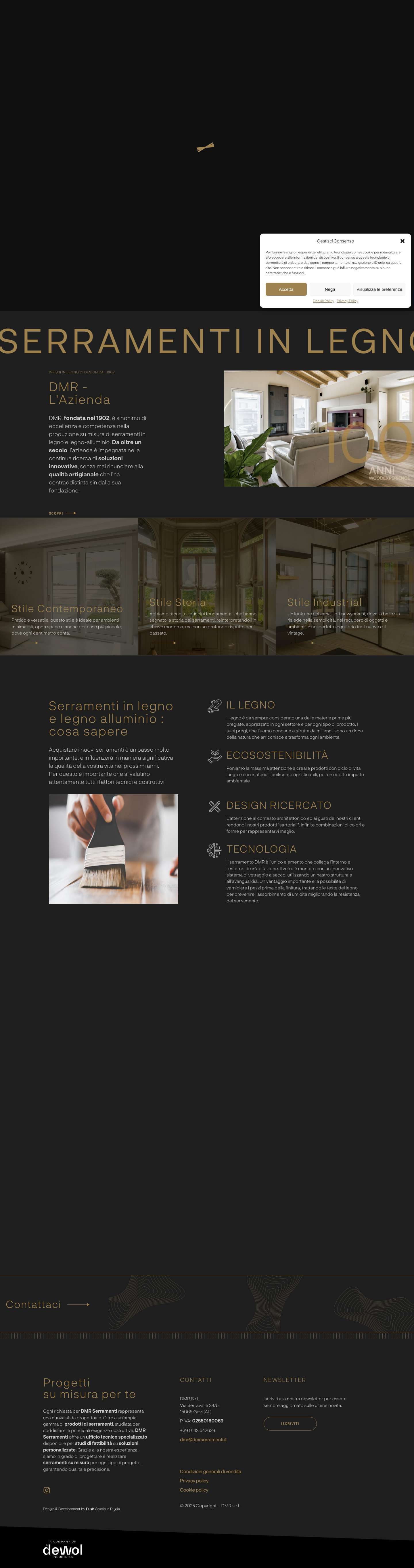 DMR Serramenti - Infissi e serramenti in legno di design - Full Screenshot