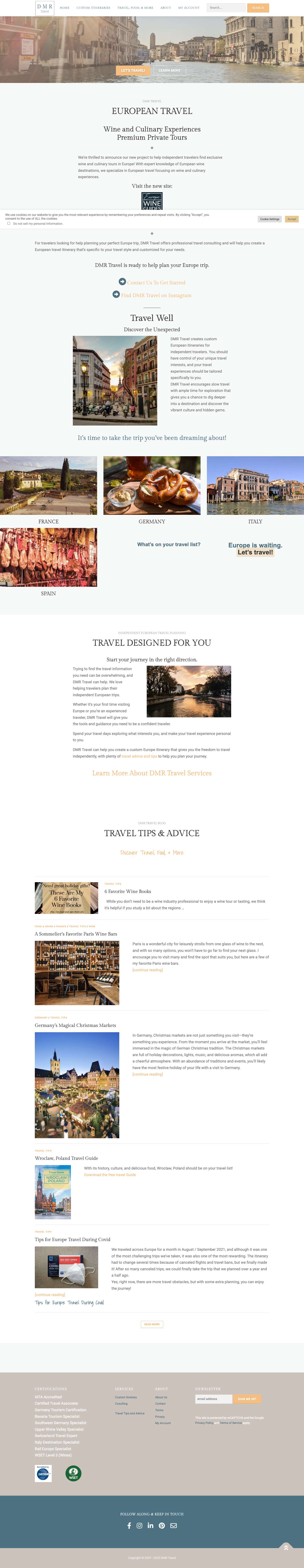 DMR Travel ・Professional European Travel Planning - Full Screenshot