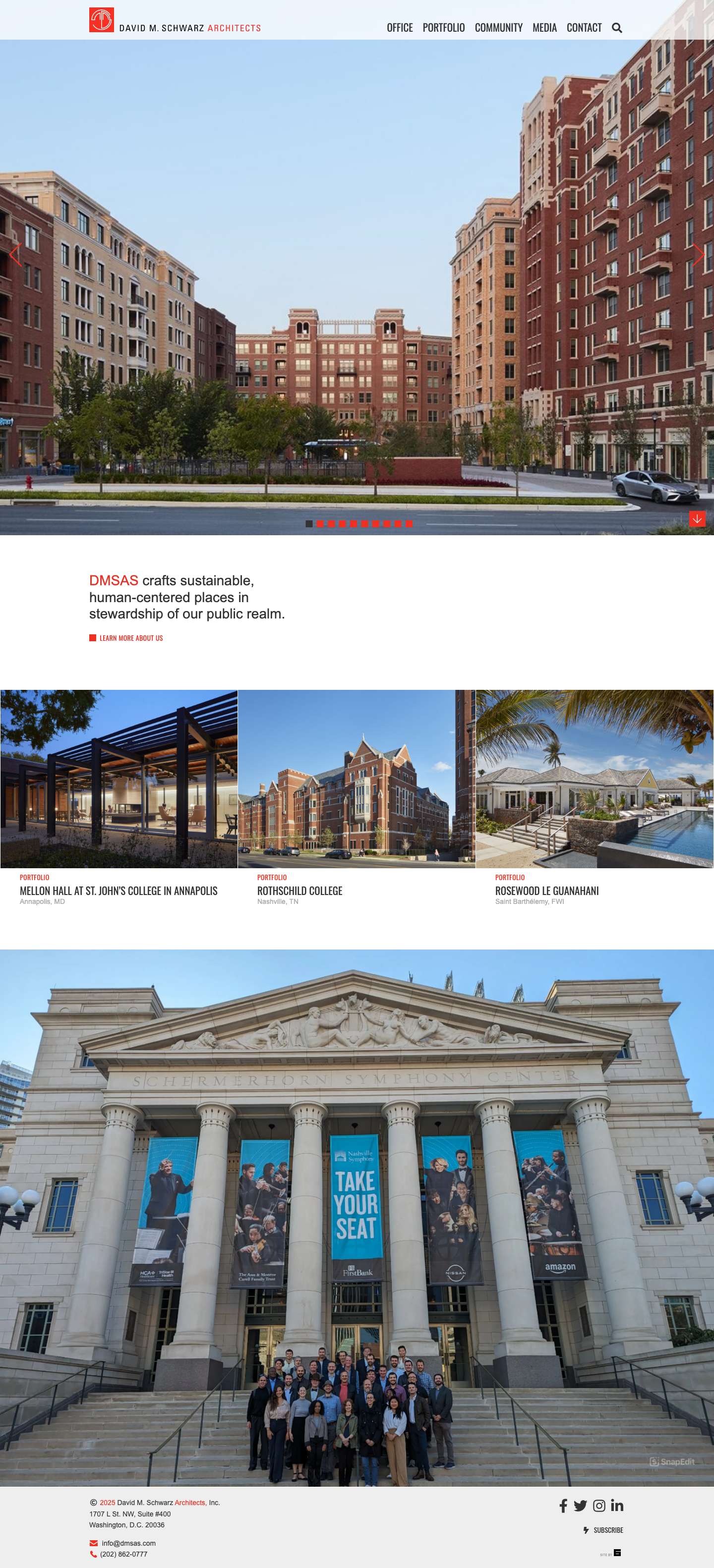 David M. Schwarz Architects, Inc. - Washington, DC - Full Screenshot