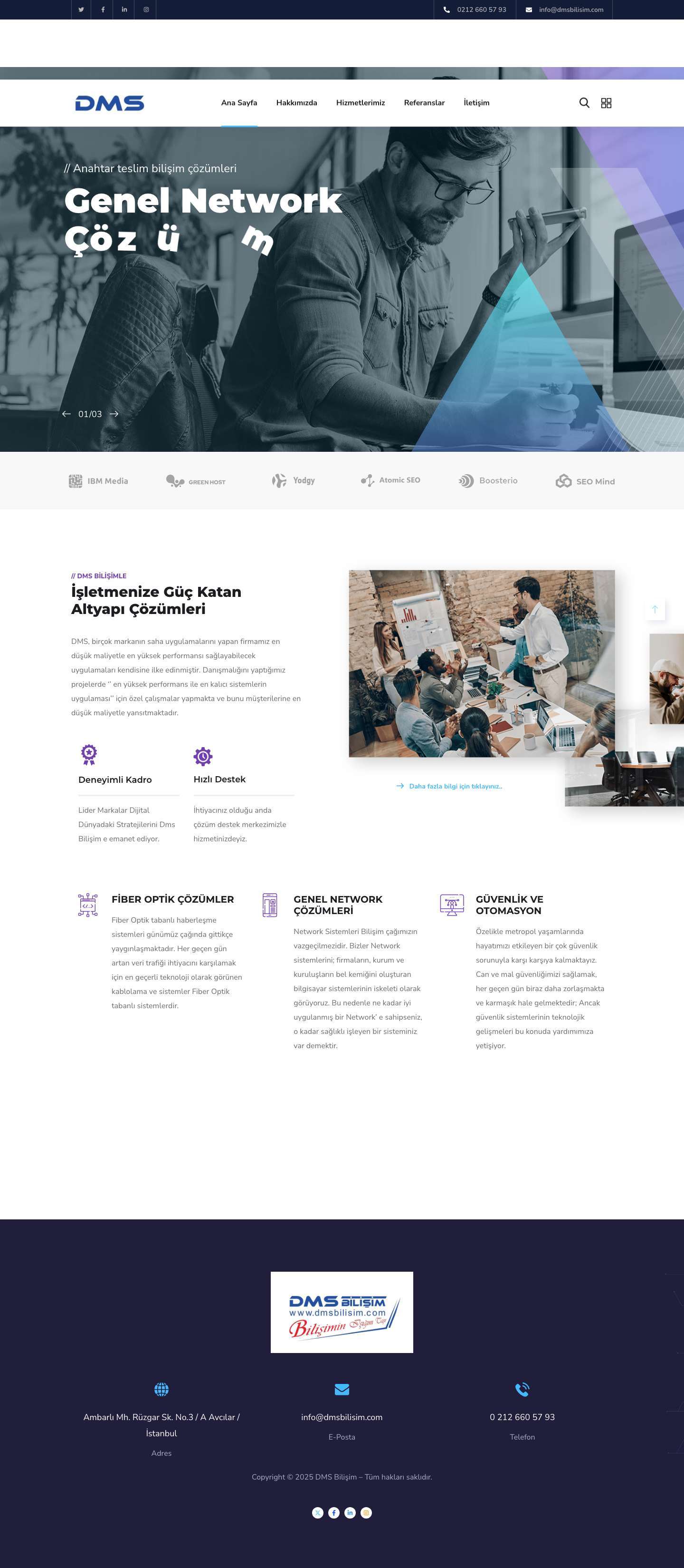 DMS Bilişim Sistemleri – 0212 660 57 93 - Full Screenshot