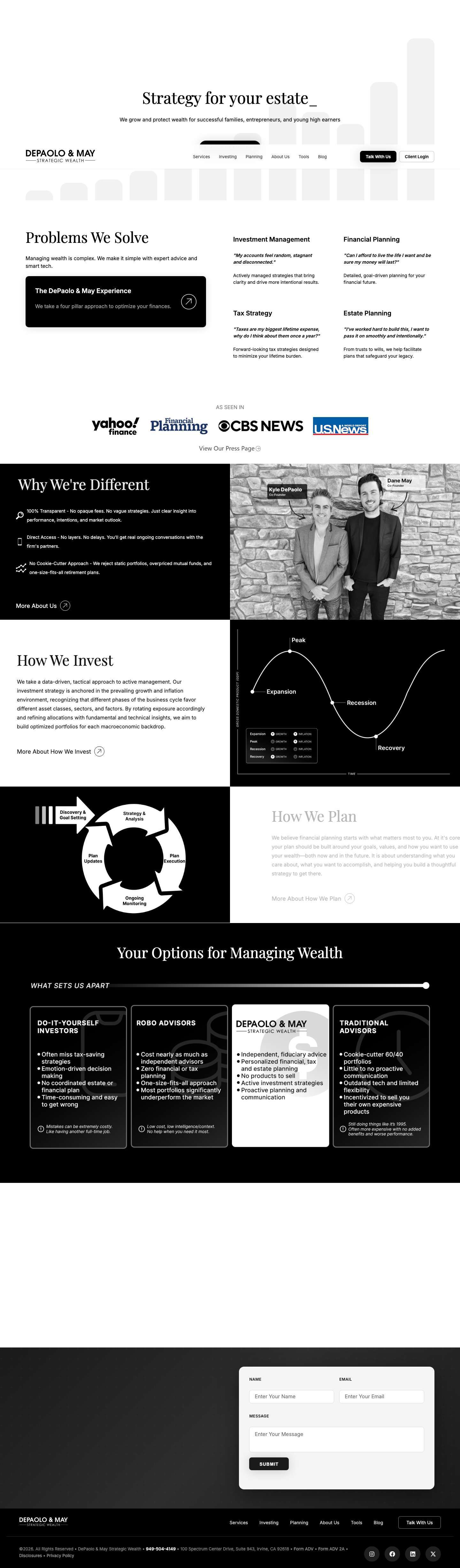 DEPAOLO & MAY - Full Screenshot