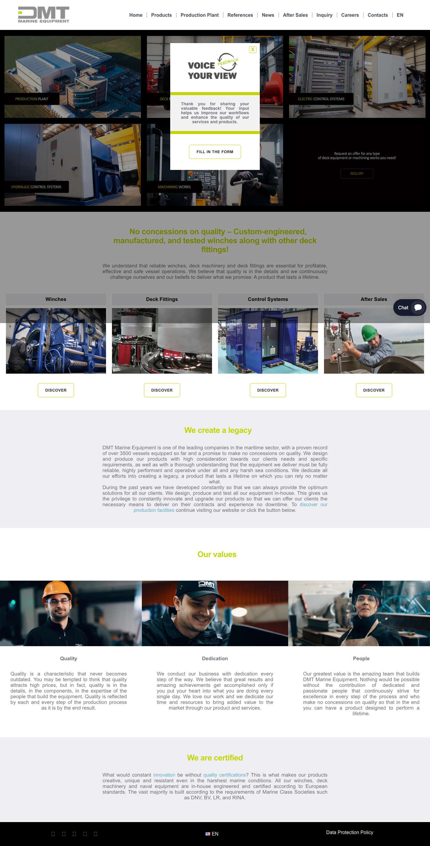 Winches and other deck machinery - You name it, we build it! - Full Screenshot