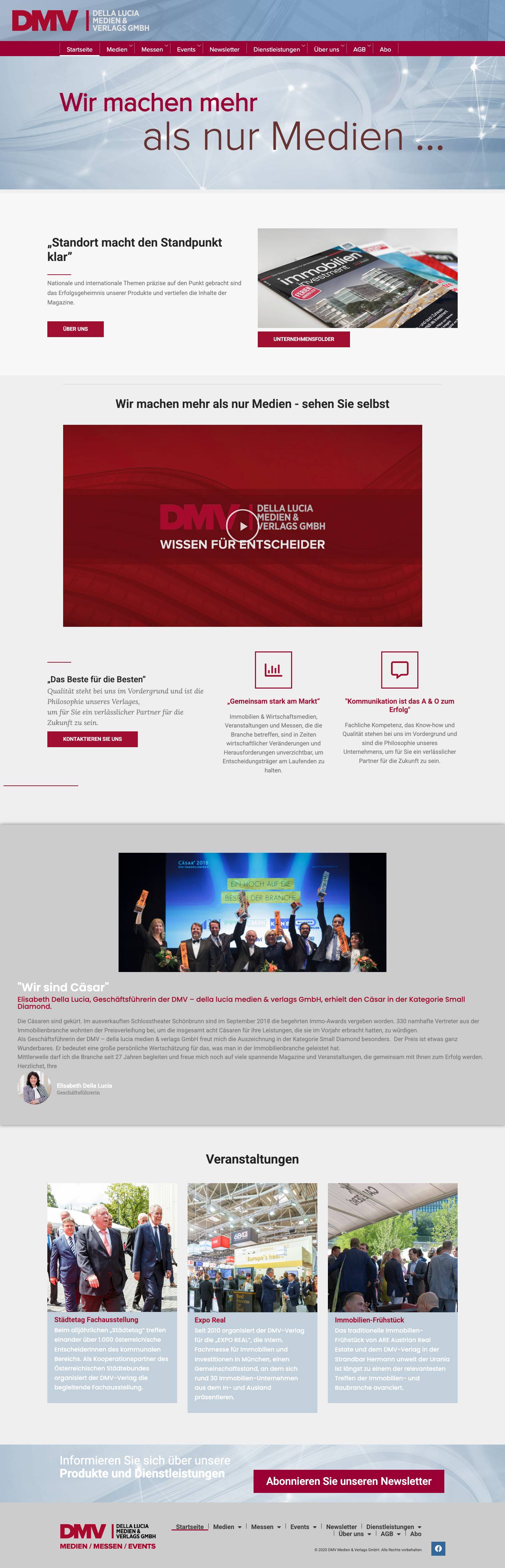 Startseite - DMV-Medien - Full Screenshot