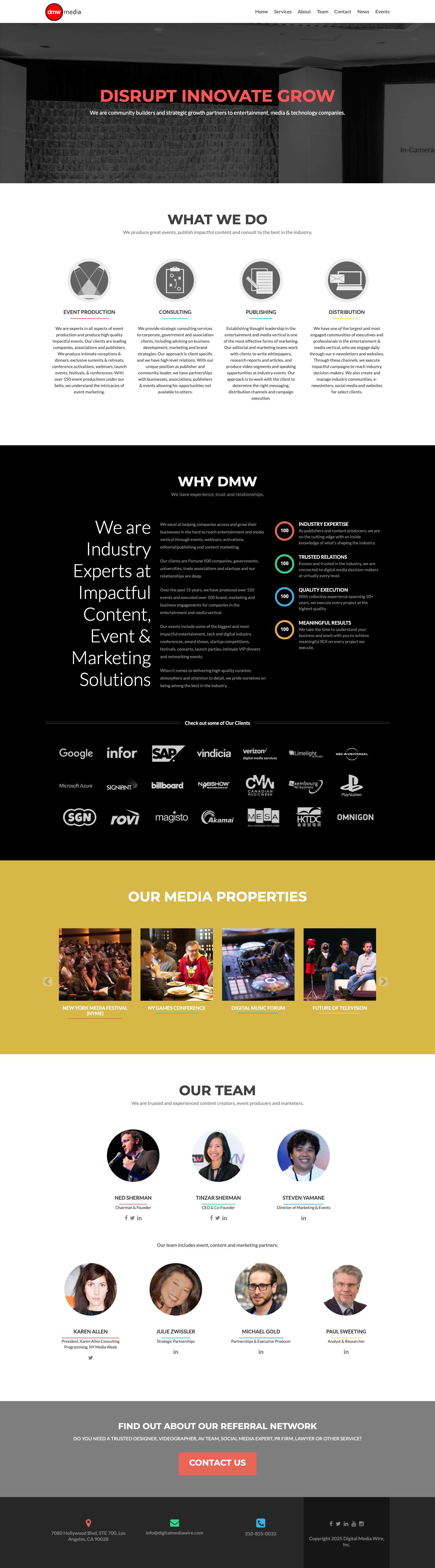 DMW Media – Growing Digital Businesses - Full Screenshot