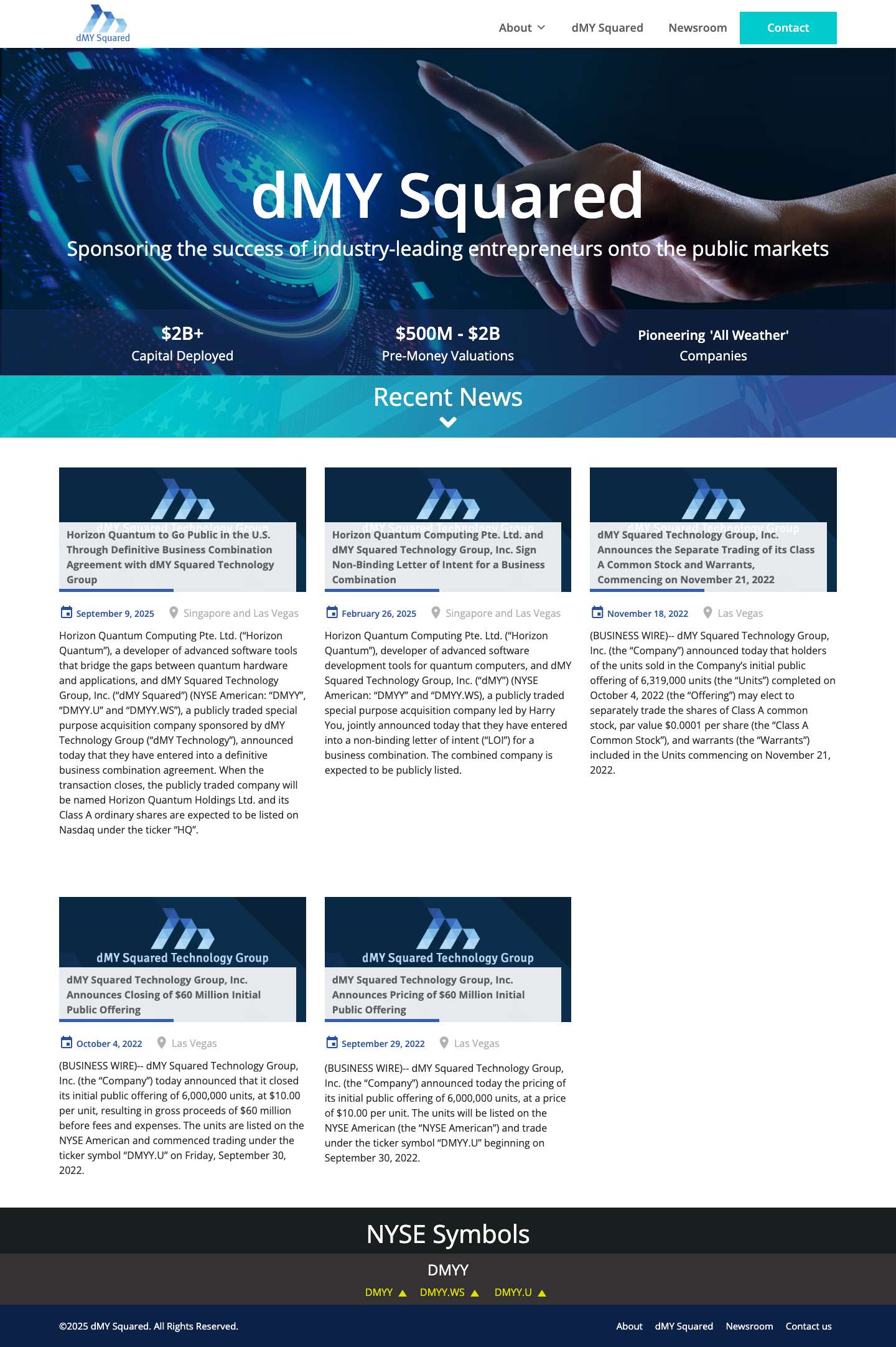 dMY Squared | Pioneering 'All Weather' - Full Screenshot