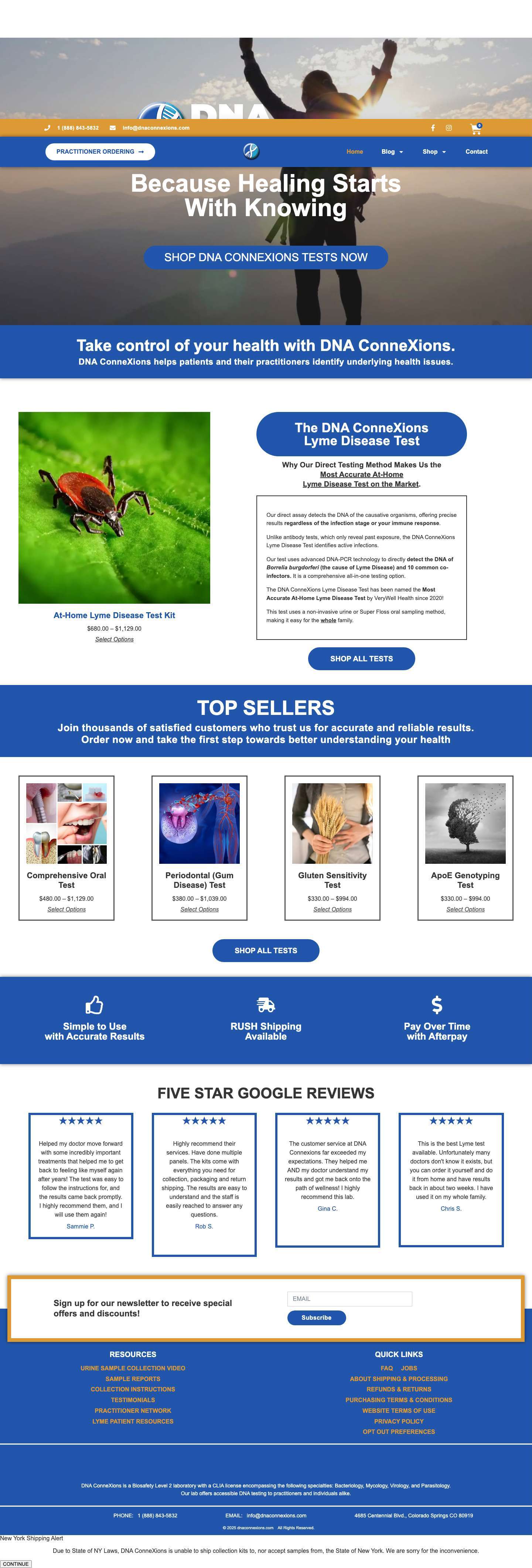 Home - DNA ConneXions - Full Screenshot