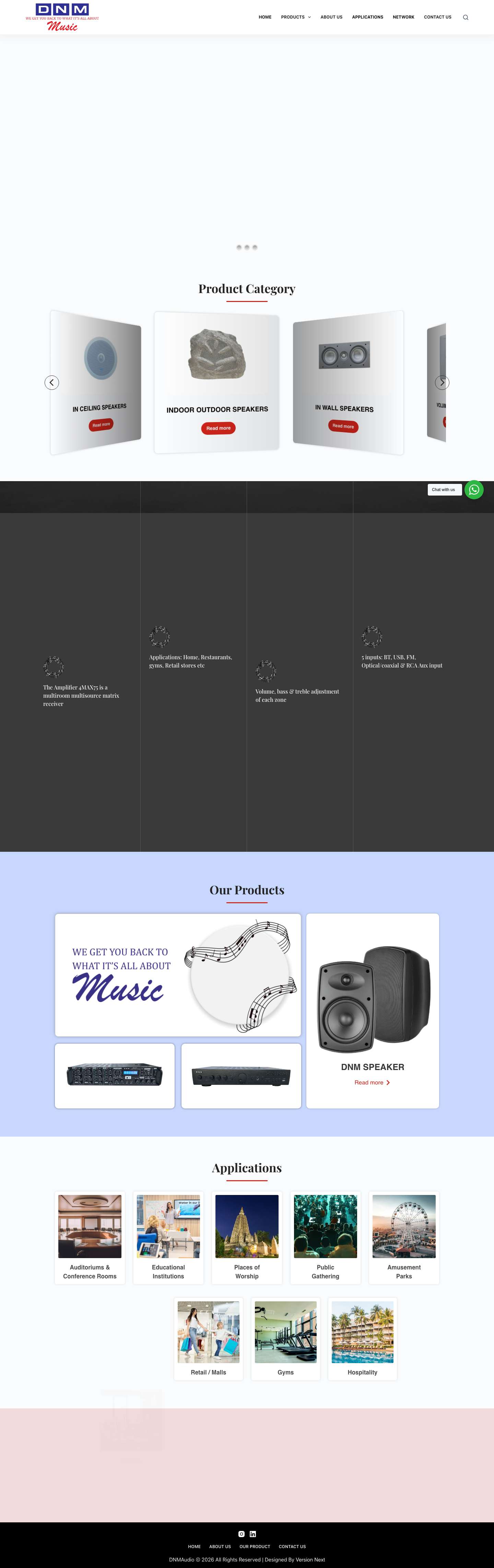 DNM Audio – DNM Products | DNM Audio Products | Dilip Bajaj | Audio Dealer In Mumbai - Full Screenshot