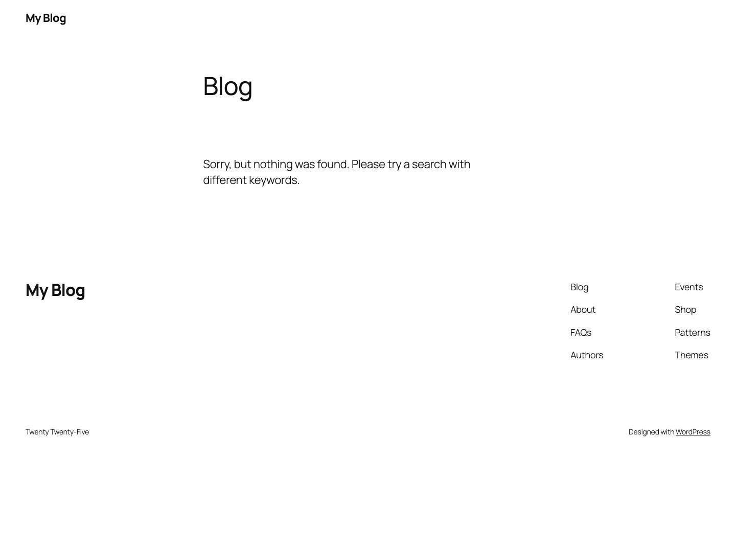 My Blog - Full Screenshot