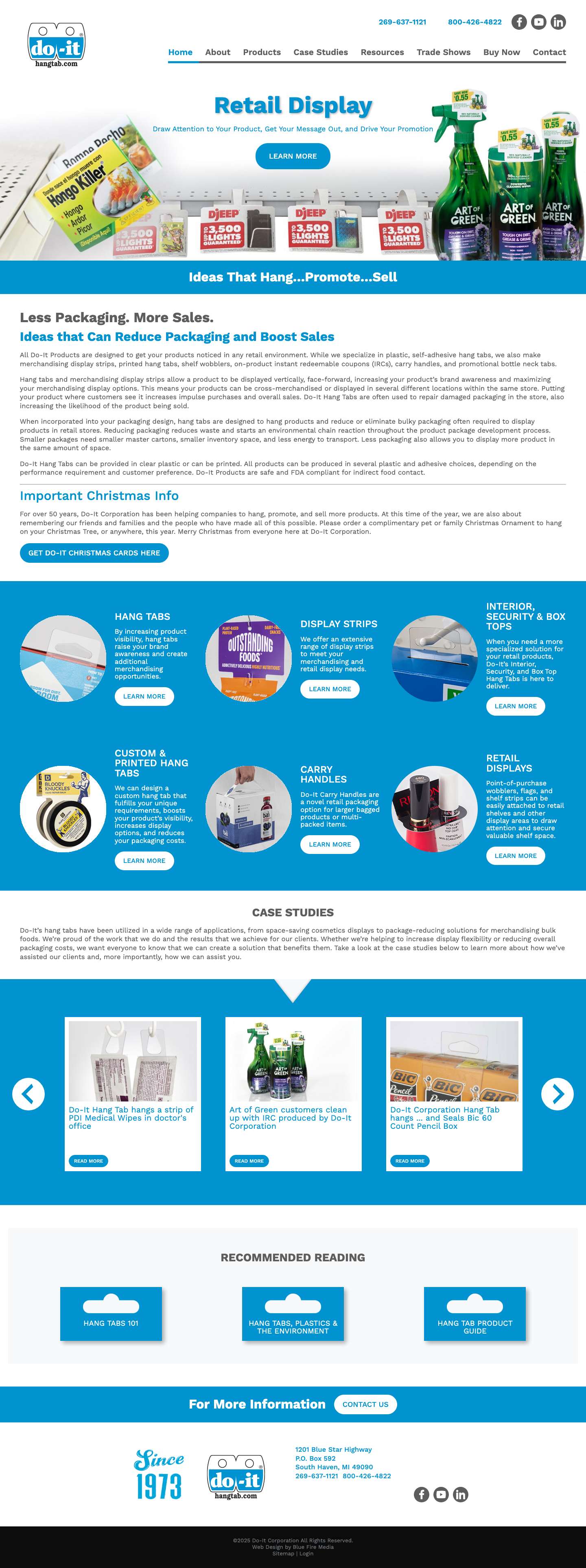 Home l Do-It Corporation Hang Tabs - Full Screenshot