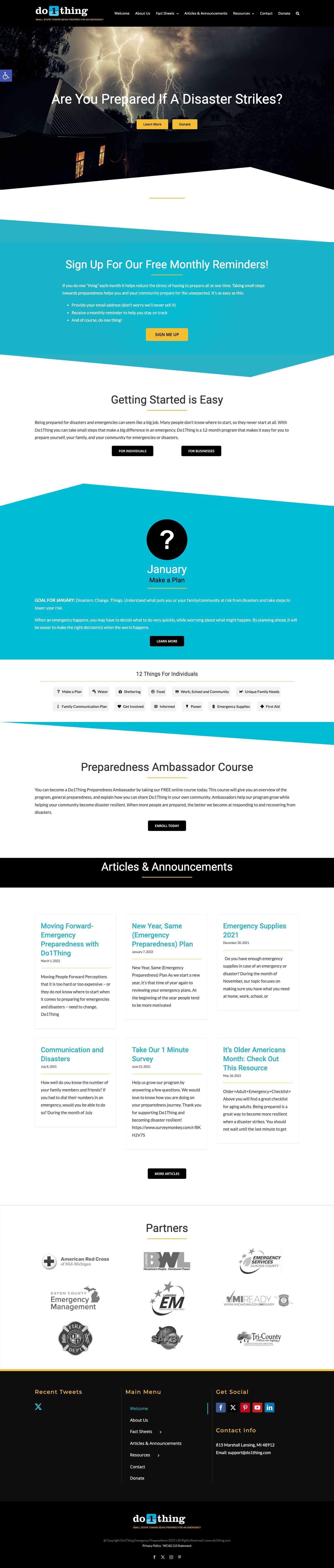 Welcome - Emergency PreparednessAccessibility ToolsIncrease TextDecrease TextGrayscaleHigh ContrastNegative ContrastLight BackgroundLinks UnderlineReadable FontReset - Full Screenshot