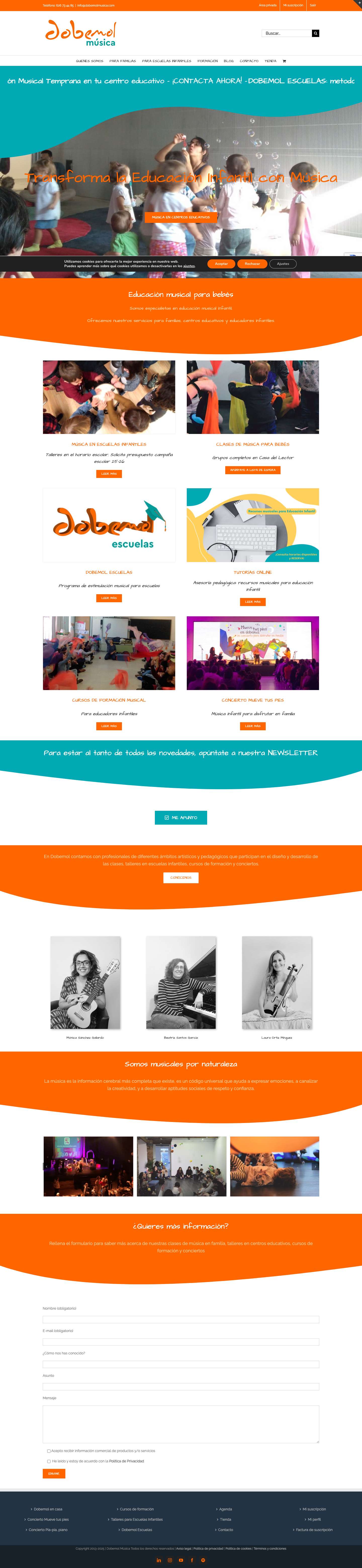 Educación musical para bebés - Dobemol Música - Full Screenshot