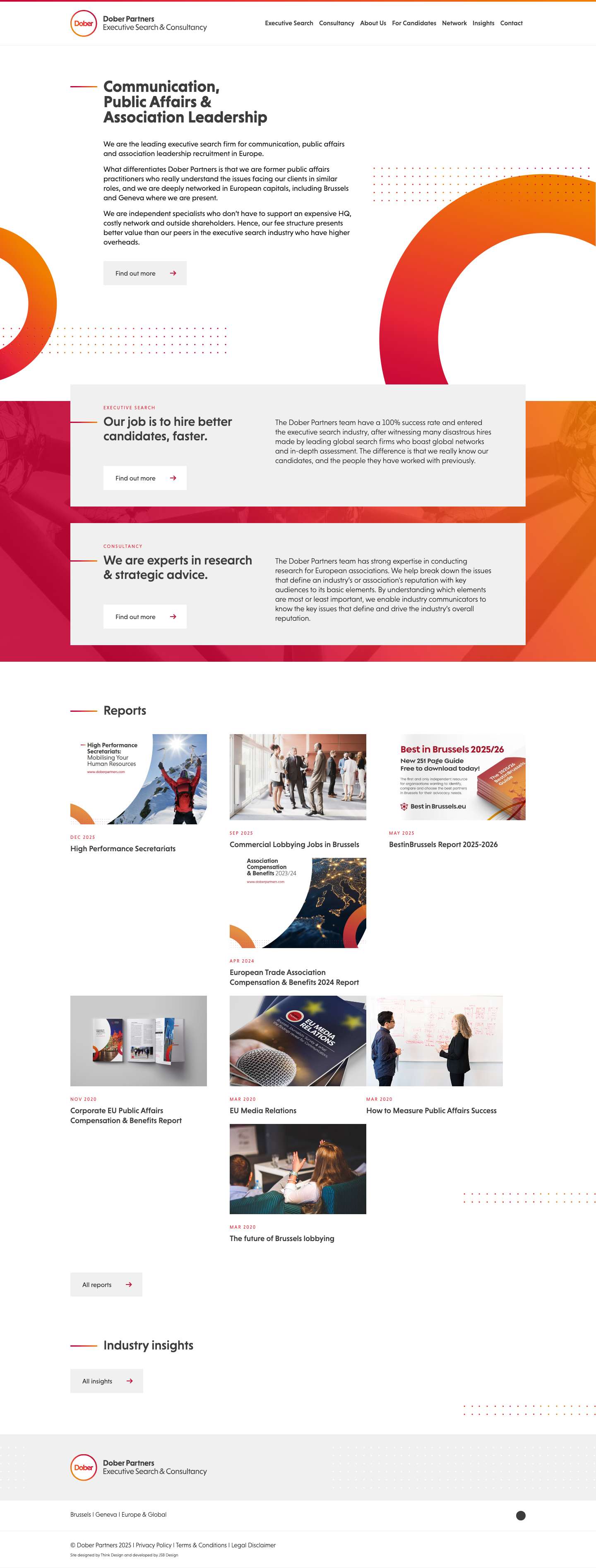 Dober Partners - Executive Search & Consultancy - Full Screenshot