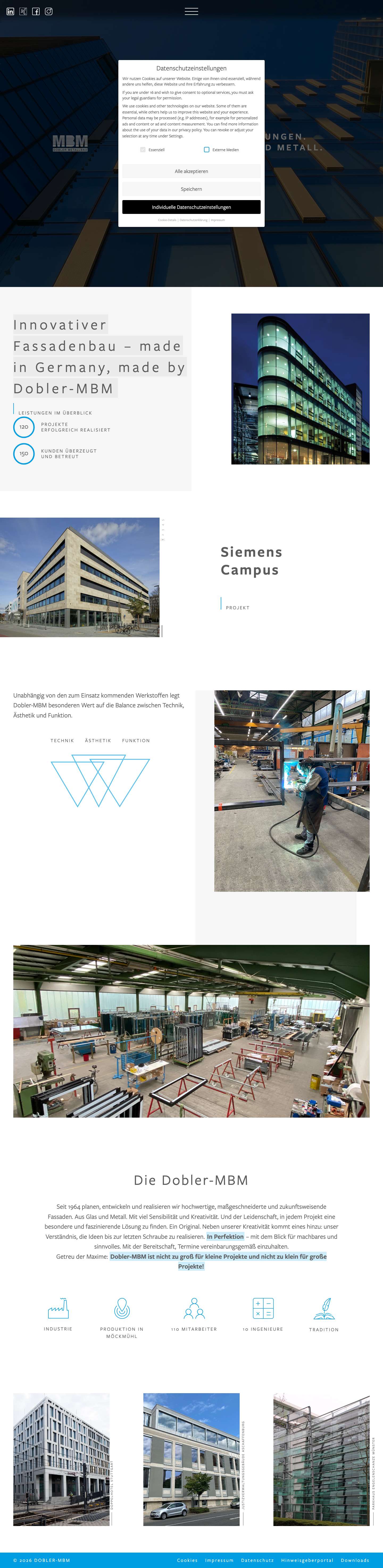 Startseite - Dobler-MBM - Full Screenshot