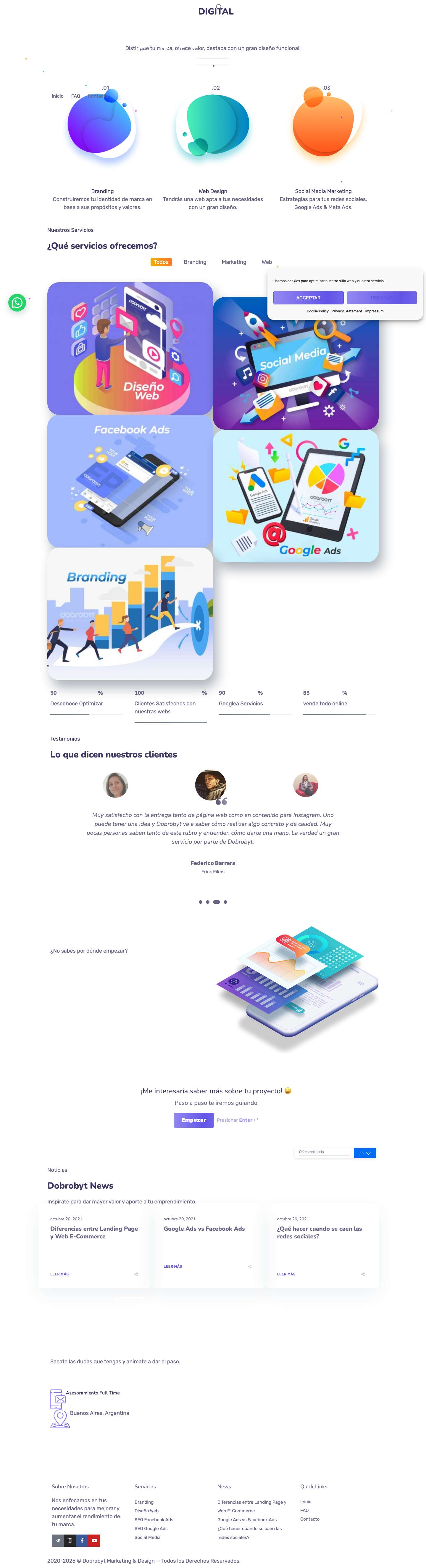 dobrobyt marketing | Diseño Web & Social MediaWhatsApp - Full Screenshot