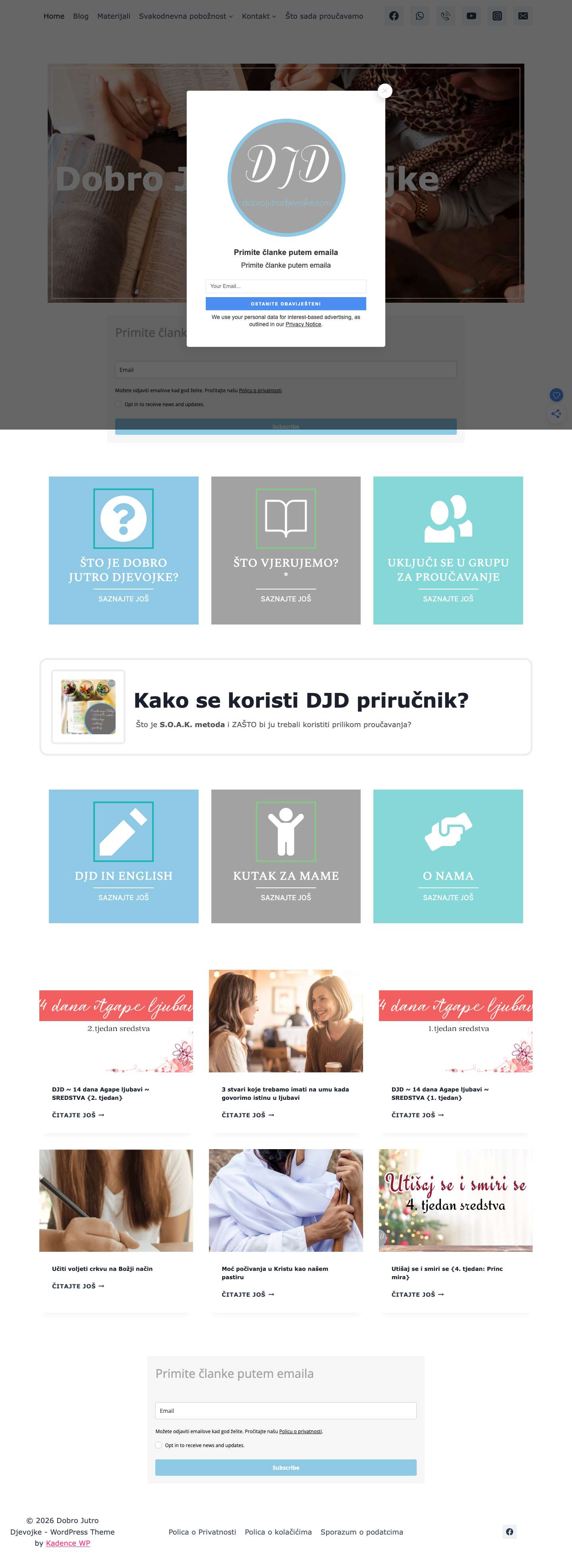 Dobro Jutro Djevojke – Online proučavanje Biblije - Full Screenshot