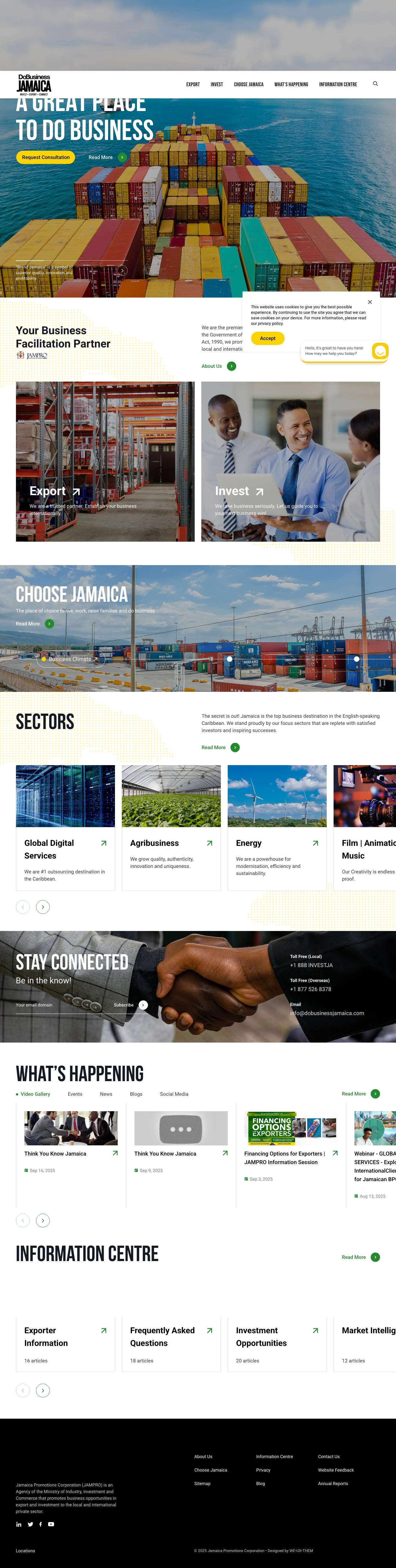 Home - Do Business Jamaica - Full Screenshot