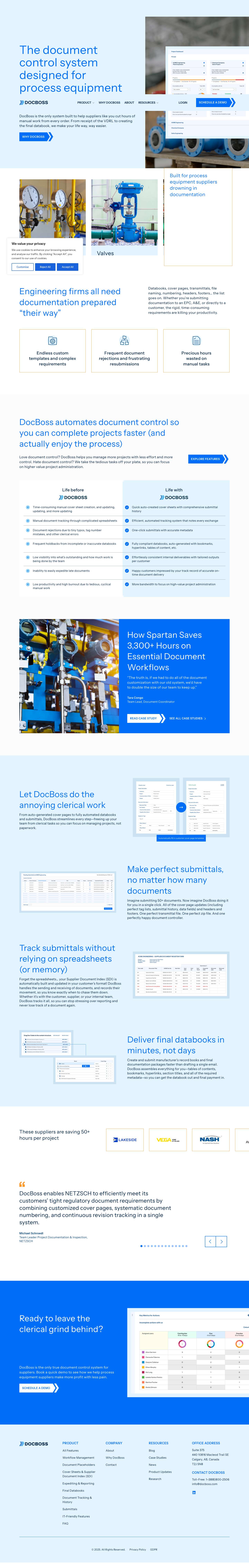Best Document Control System for Equipment Suppliers | DocBoss - Full Screenshot