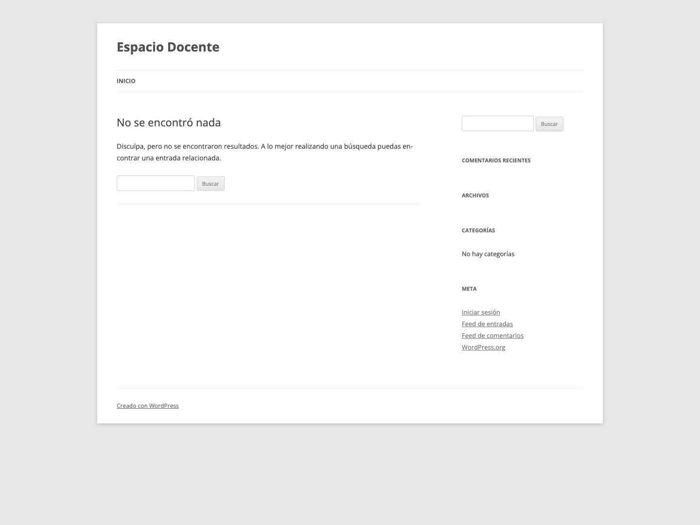 Espacio Docente - Full Screenshot