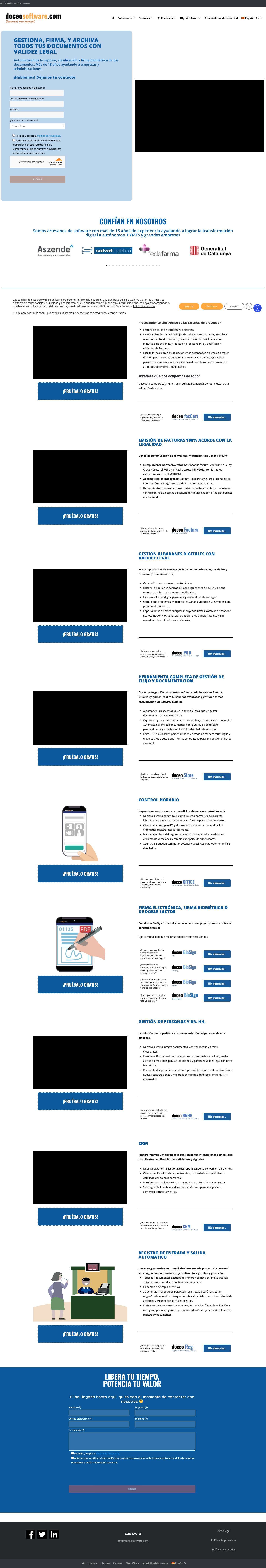 Doceo software – Gestión documental - Full Screenshot