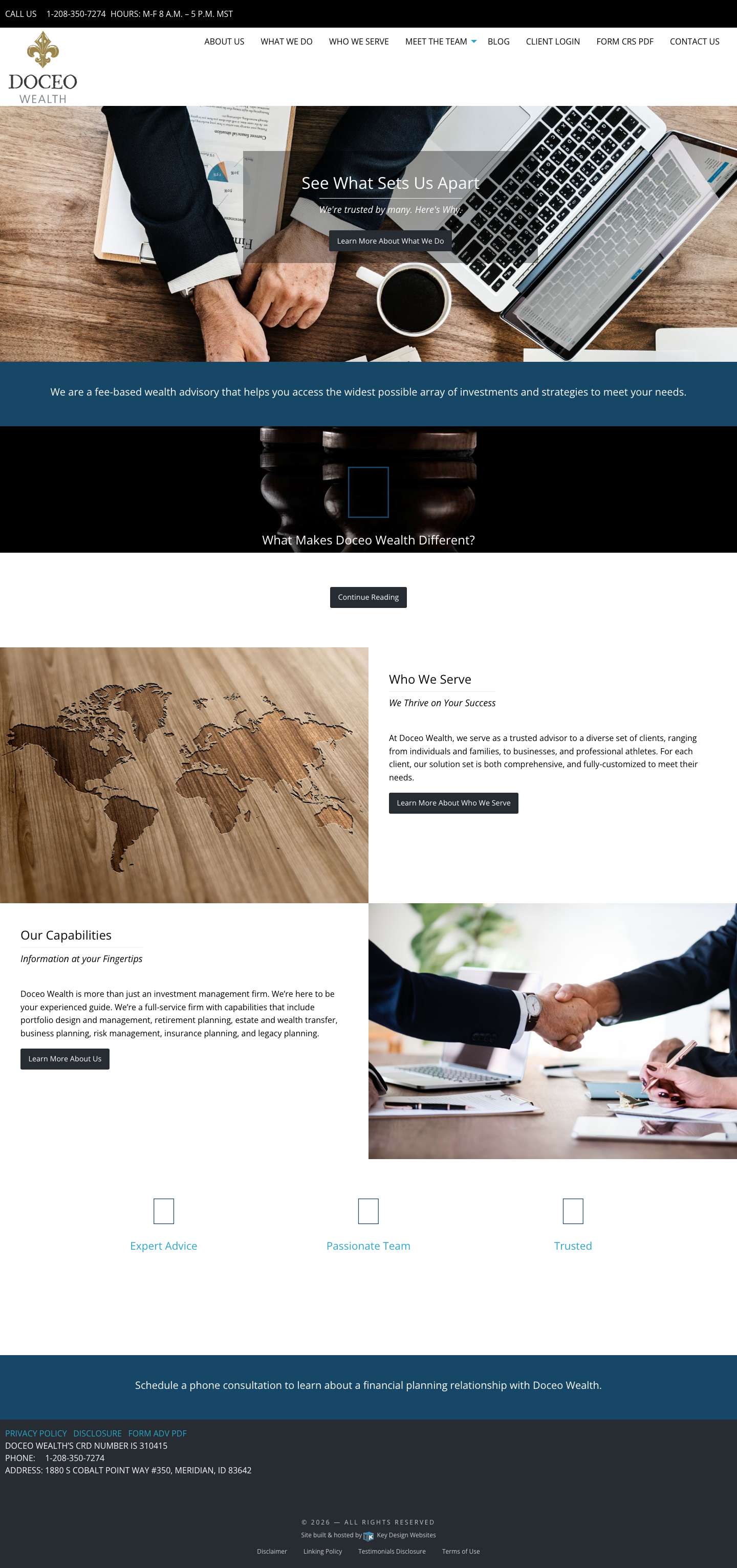 Investment Management Firm | Retirement Planning | Boise, ID - Full Screenshot