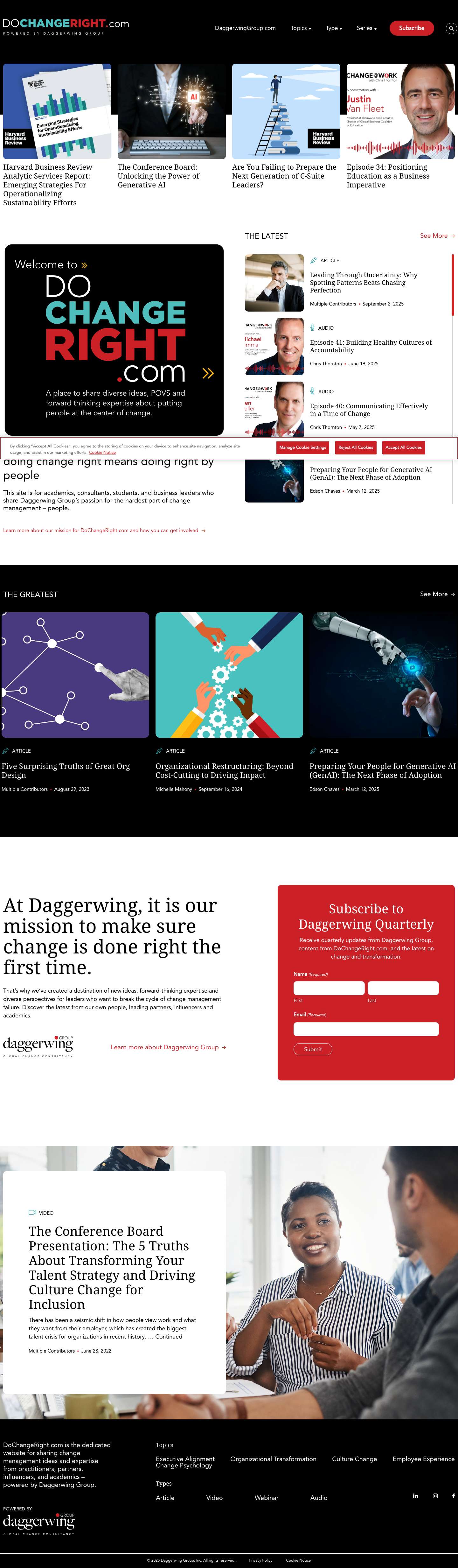 Home - Do Change Right - Full Screenshot