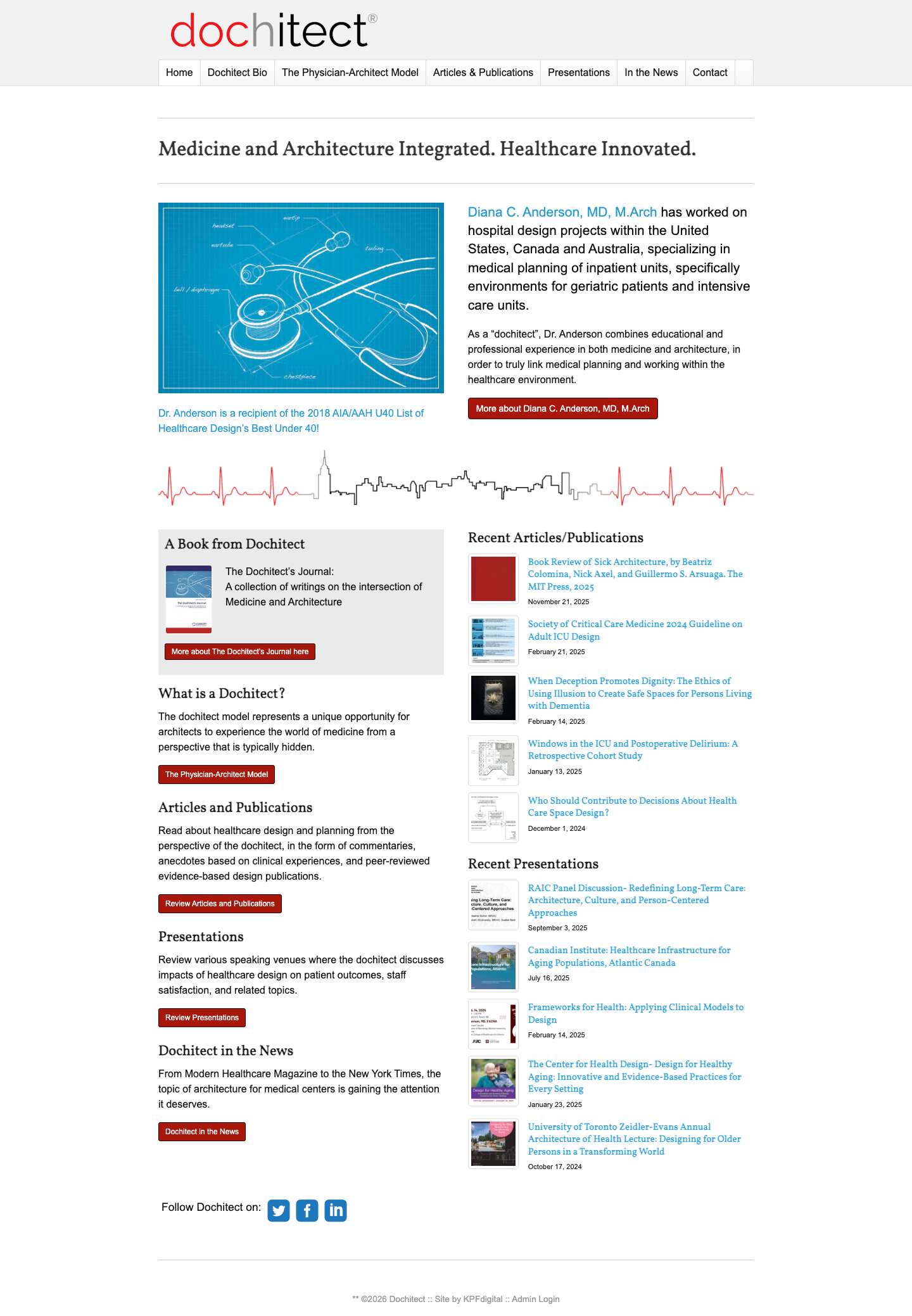 Dochitect | Medicine and Architecture Integrated. Healthcare Innovated. - Full Screenshot