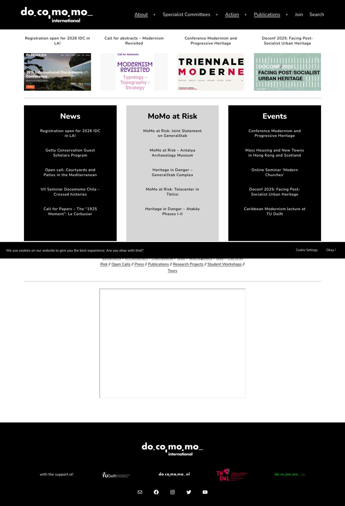 Docomomo International – Architecture Archive - Full Screenshot