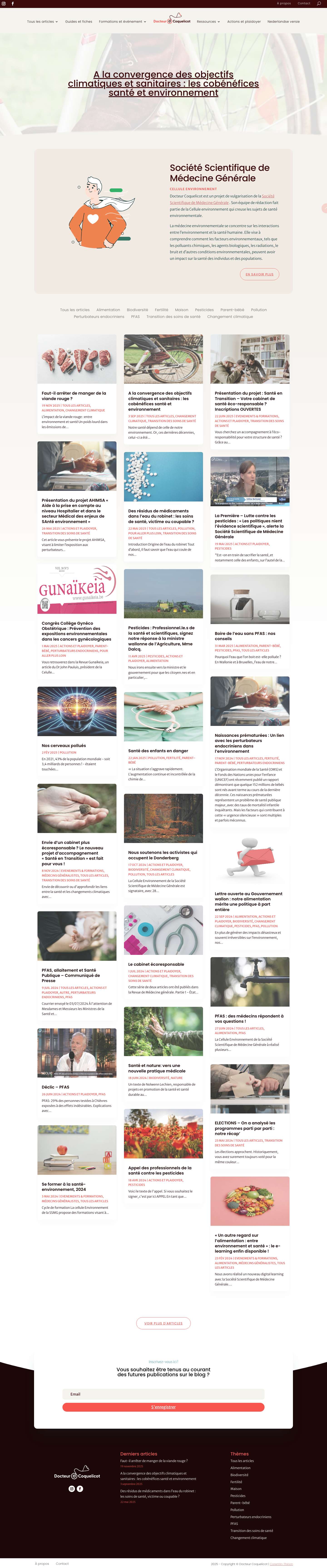 Docteur Coquelicot - Médecine environnementale et liens avec la santé - Full Screenshot