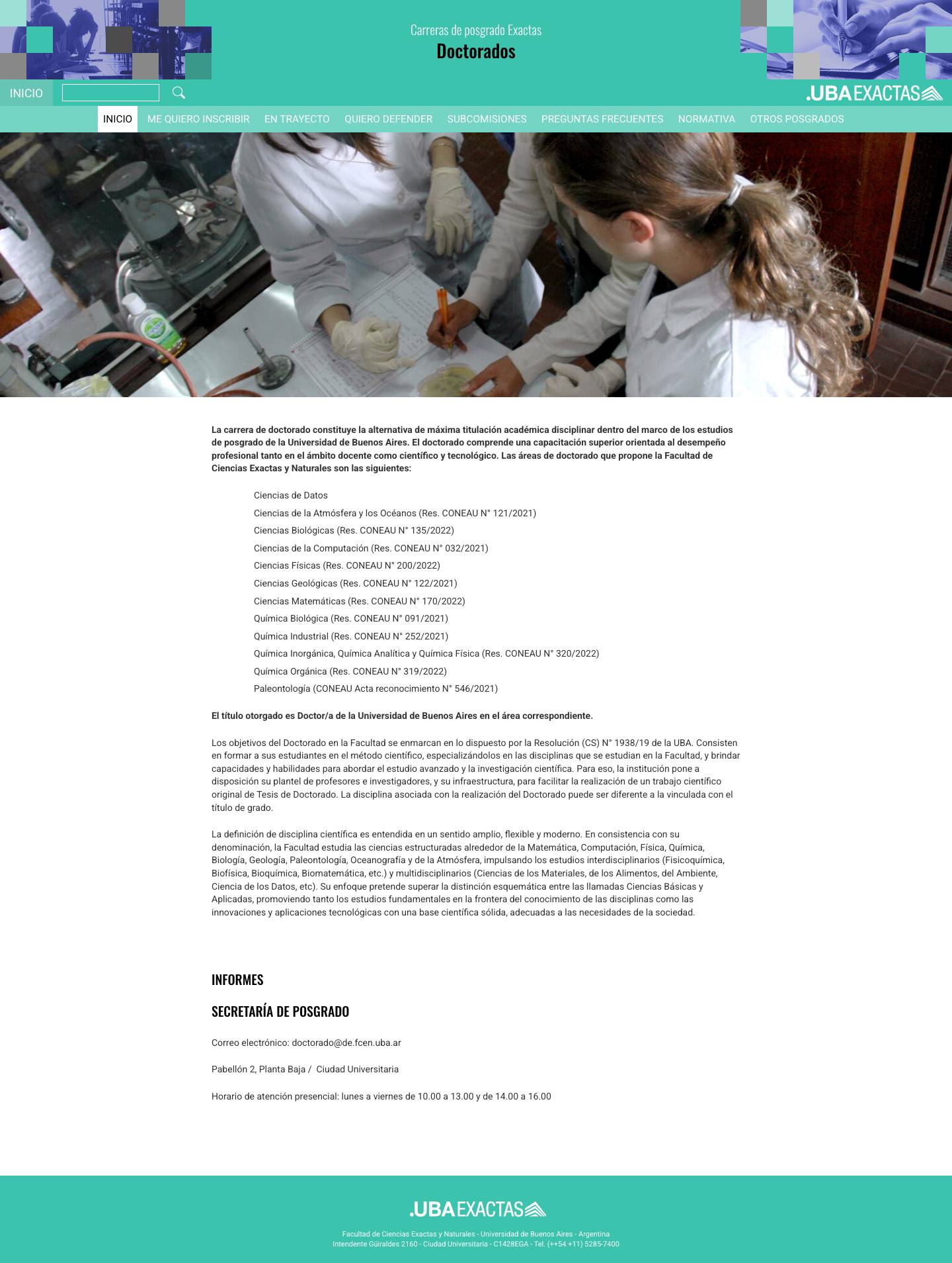 Doctorados - Full Screenshot