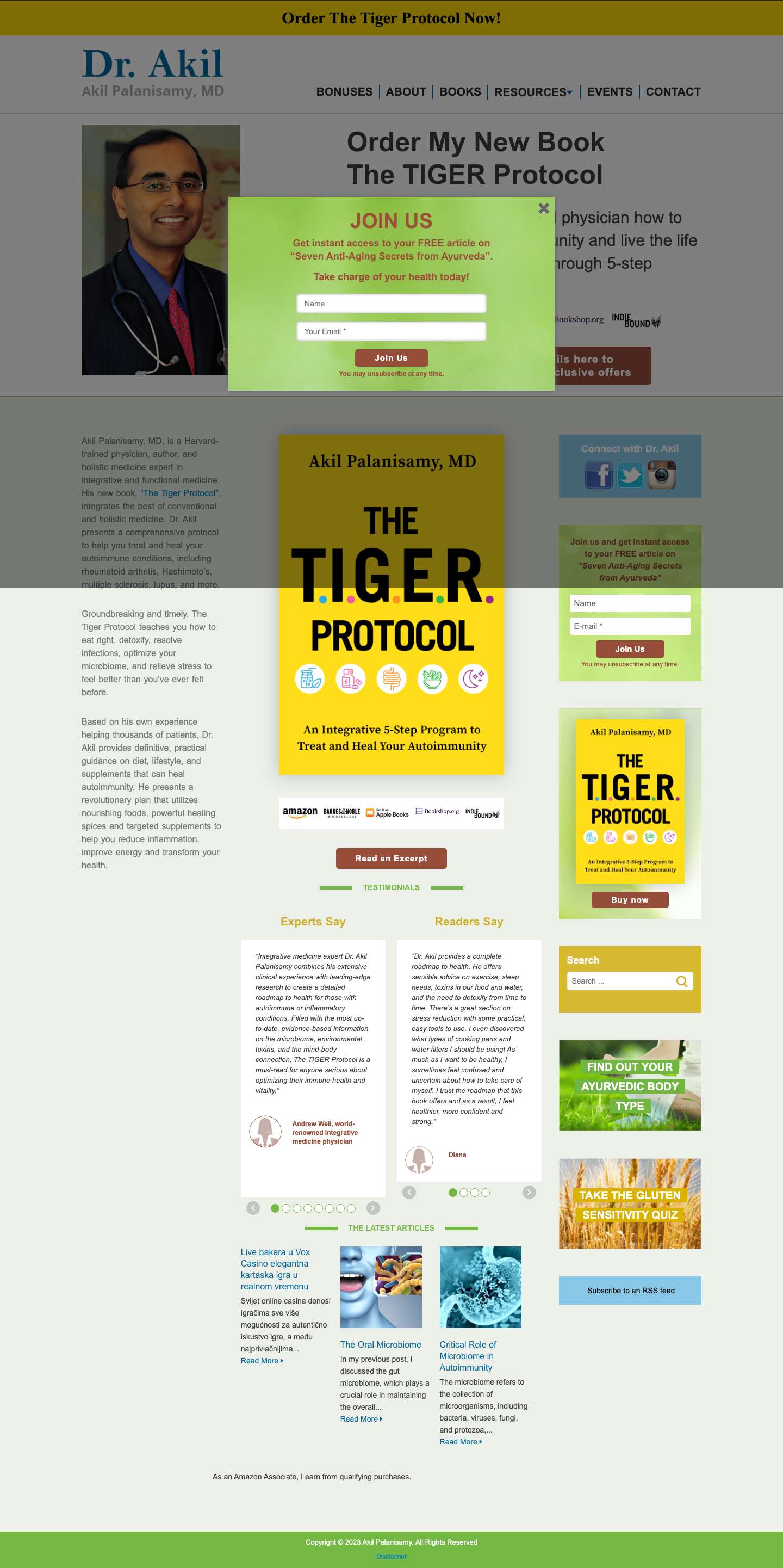 Holistic Medicine Expert | Dr. Akil - Full Screenshot