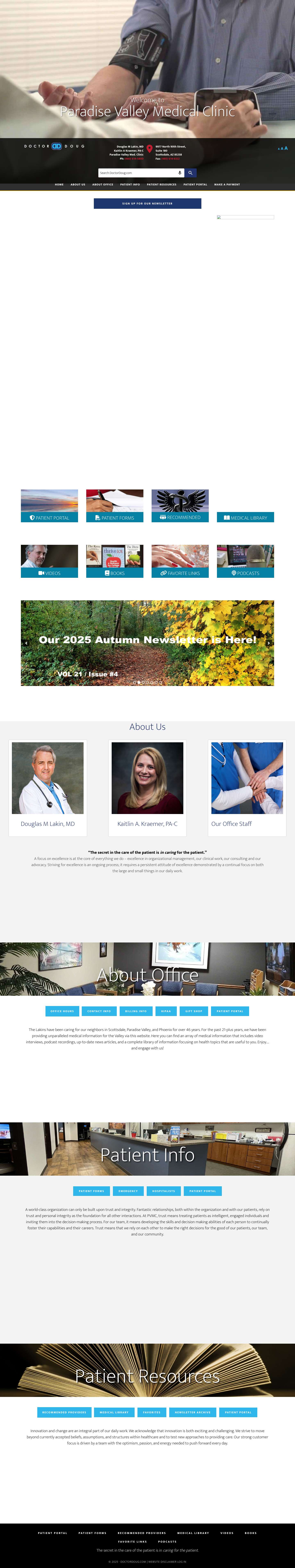Paradise Valley Medical Clinic - DoctorDoug.com - Full Screenshot