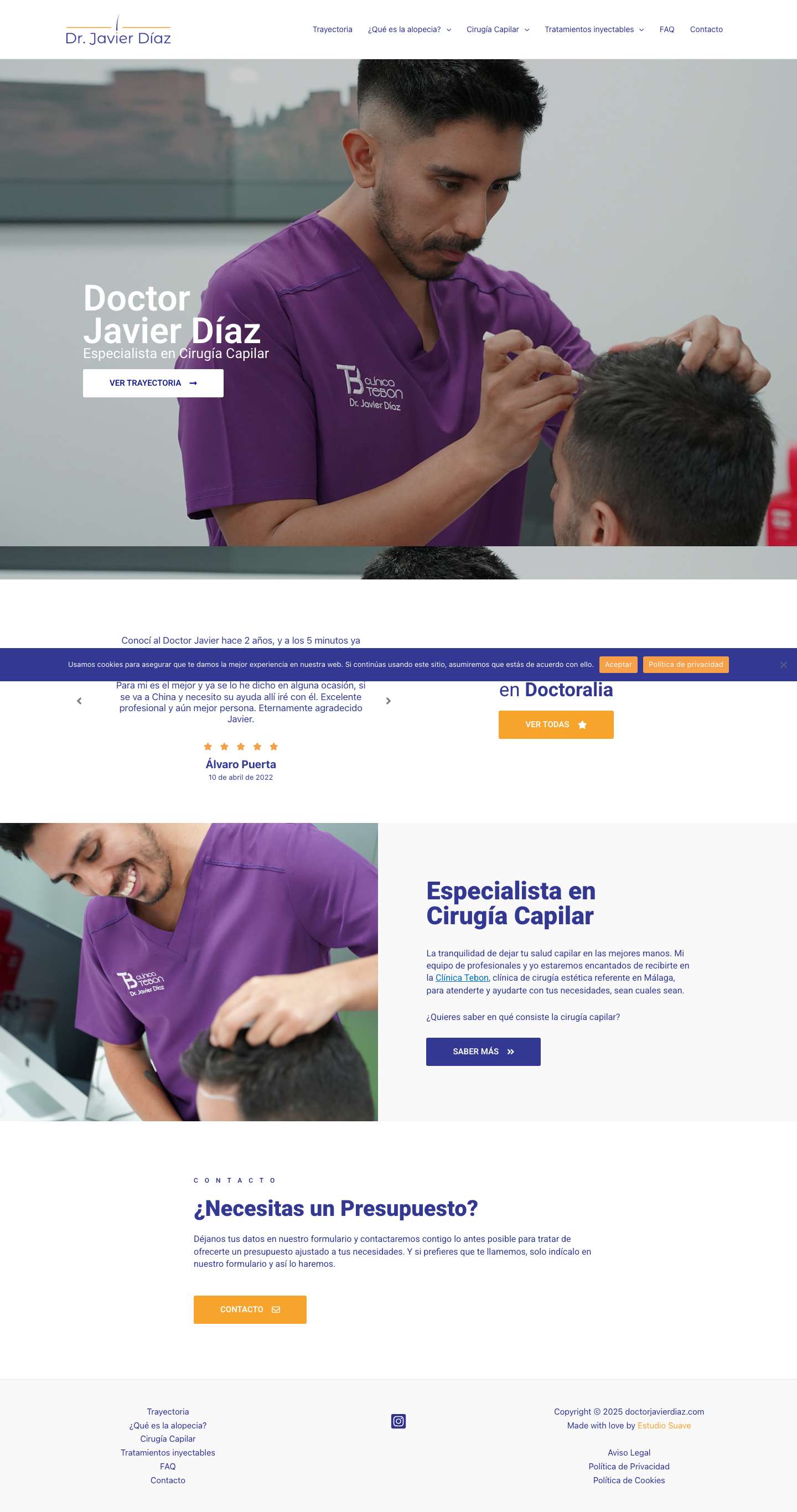 Doctor Javier Díaz | doctorjavierdiaz.com - Full Screenshot