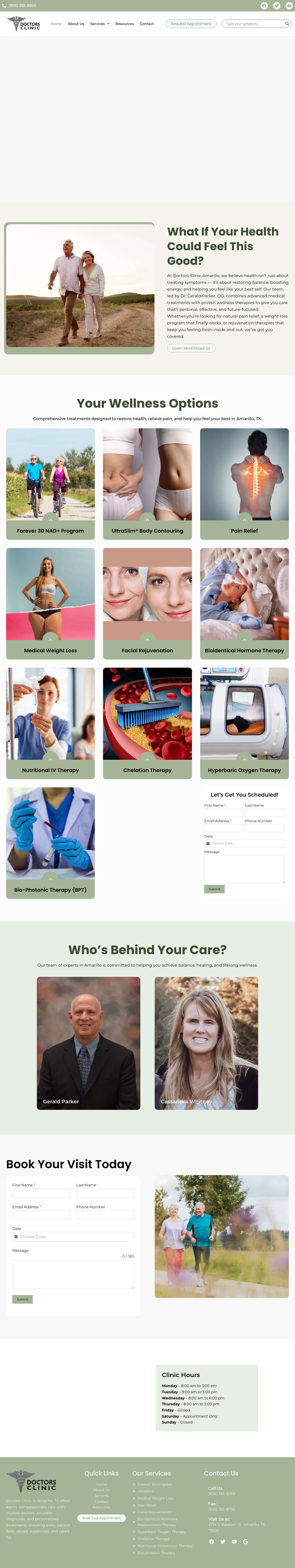 Home - Doctors Clinic - Full Screenshot