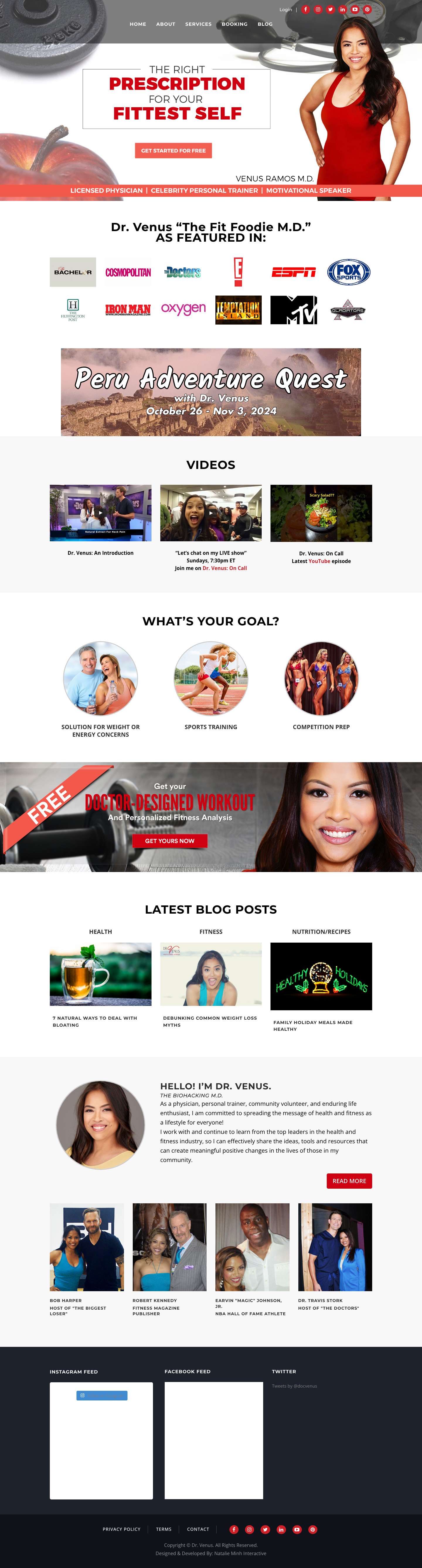 Dr. Venus - medical doctor, health coach, fitness expert - Full Screenshot