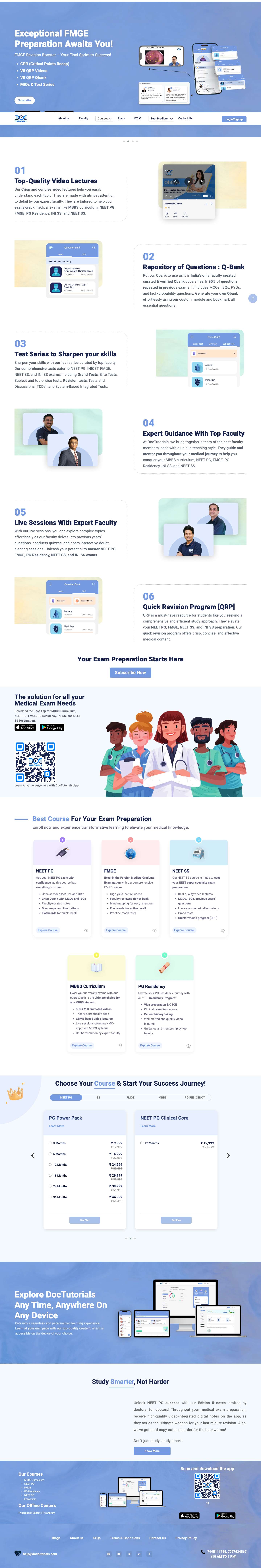 MBBS | NEET PG | FMGE | PG Residency | NEET SS Preparation - Full Screenshot