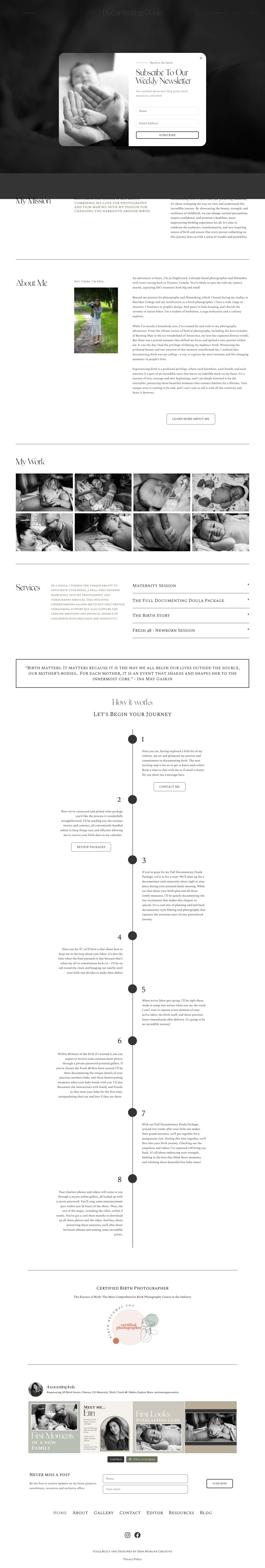 Home - Documenting Doula - Full Screenshot