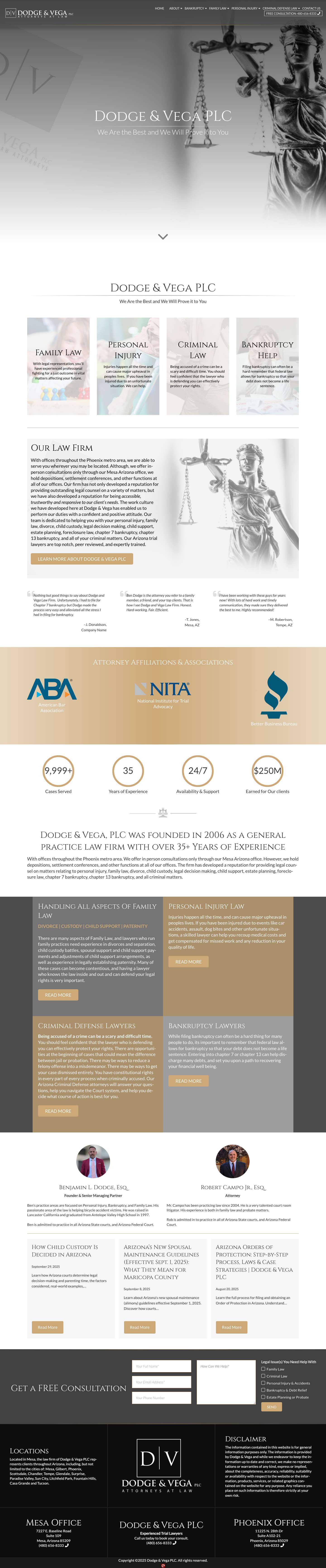 Dodge & Vega PLC * Dodge & Vega PLC - Full Screenshot