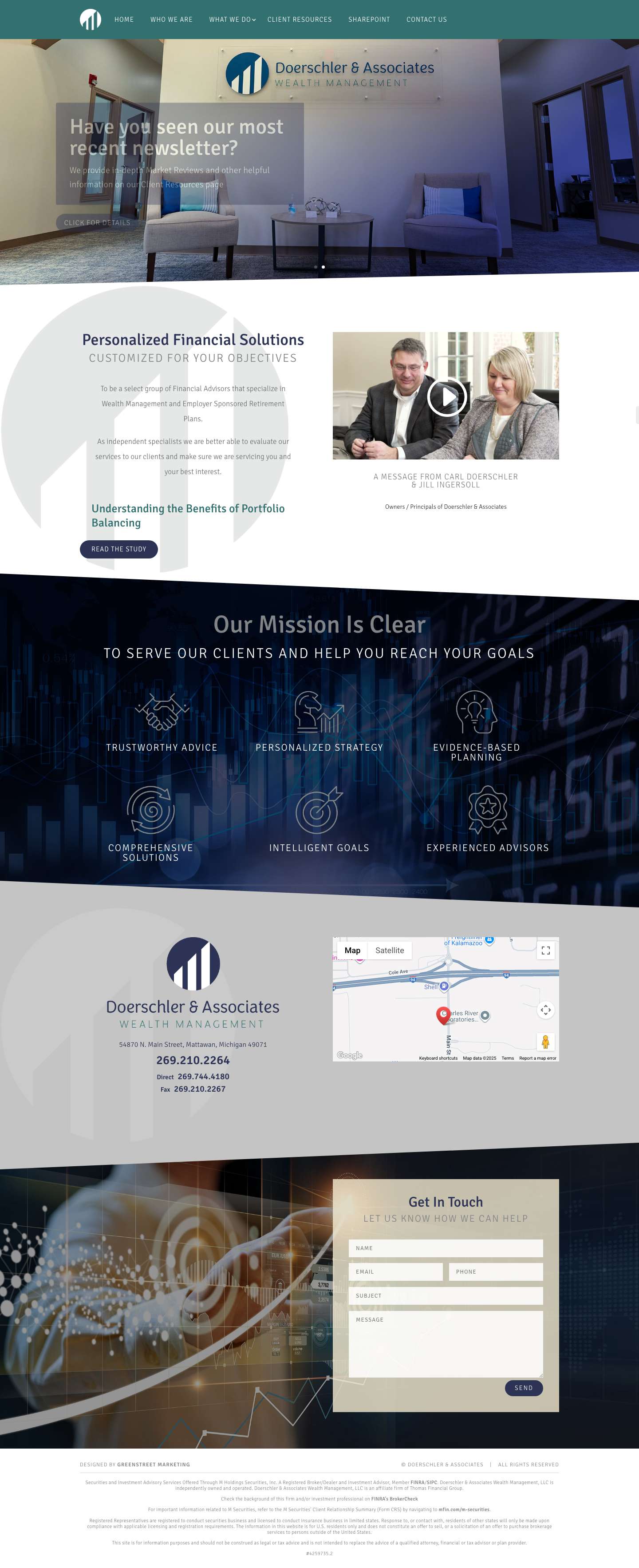 Doerschler & Associates | Wealth Management Professionals in Southwest Michigan - Full Screenshot