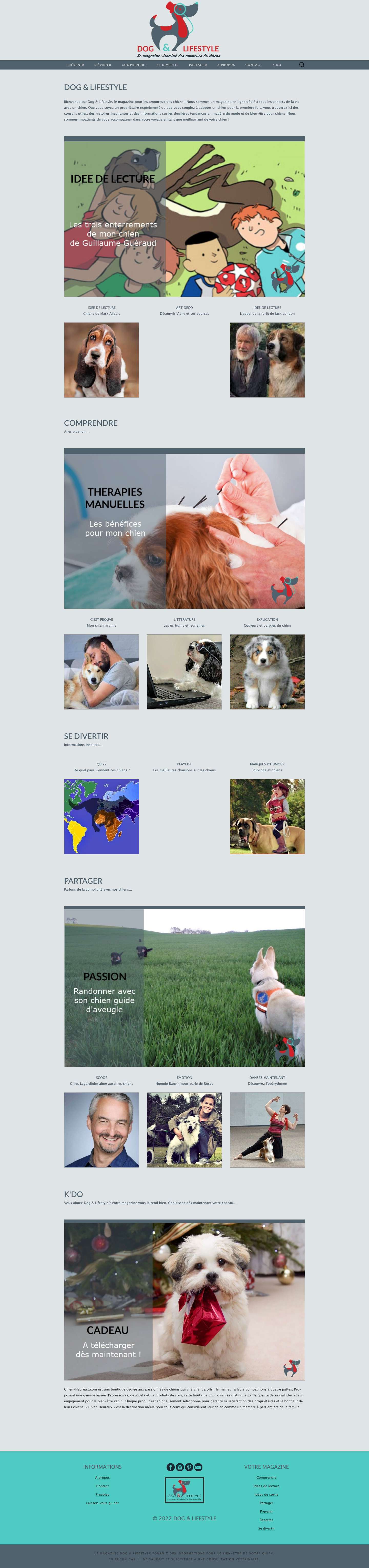 Dog & Lifestyle, le magazine vitaminé des amateurs de chiens - Full Screenshot